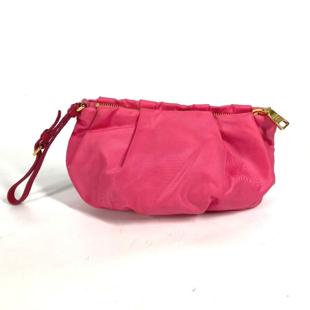 Prada Pink Bow Clutch Bag Pouch