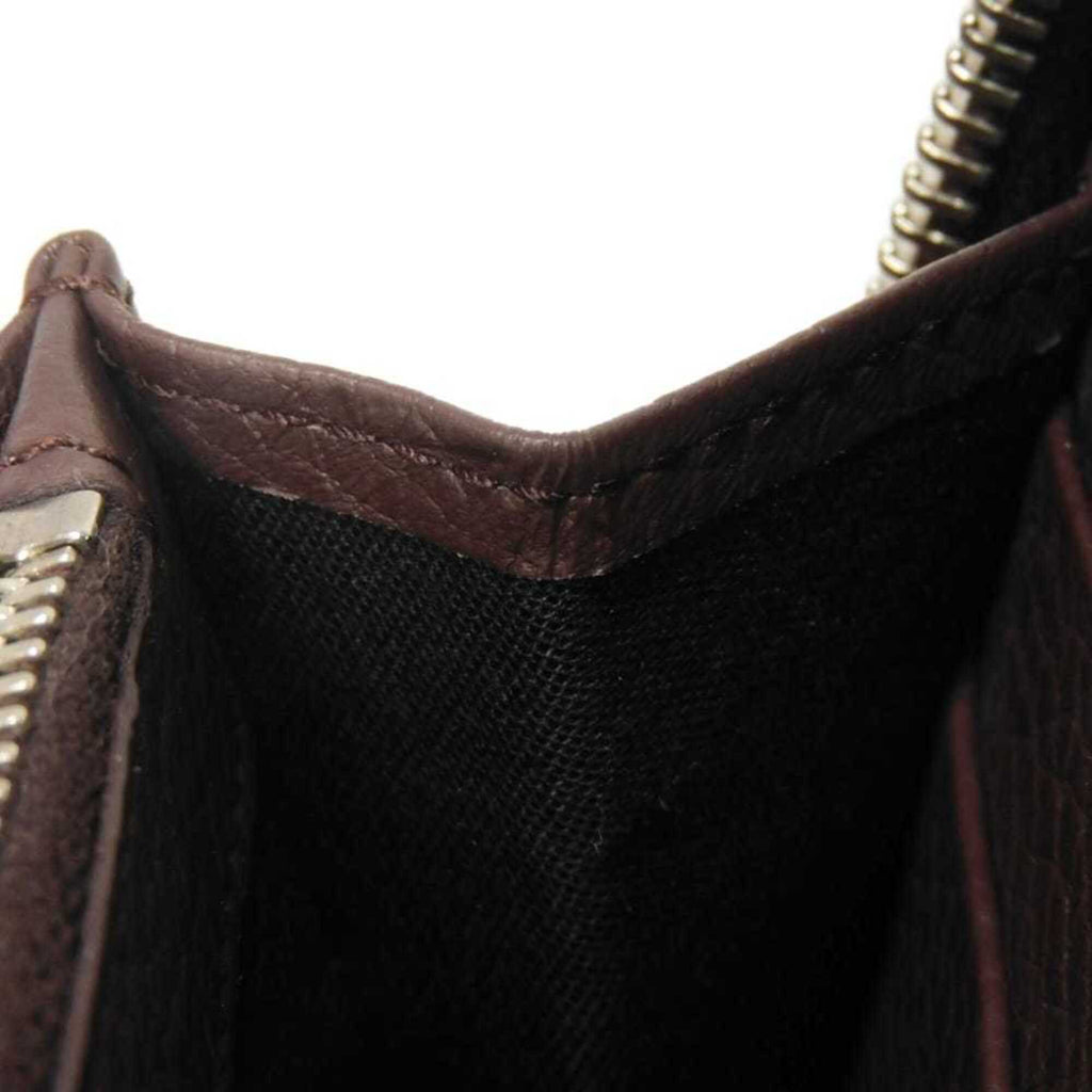 Balenciaga Bordeaux Leather Long Wallet (Bi-Fold)