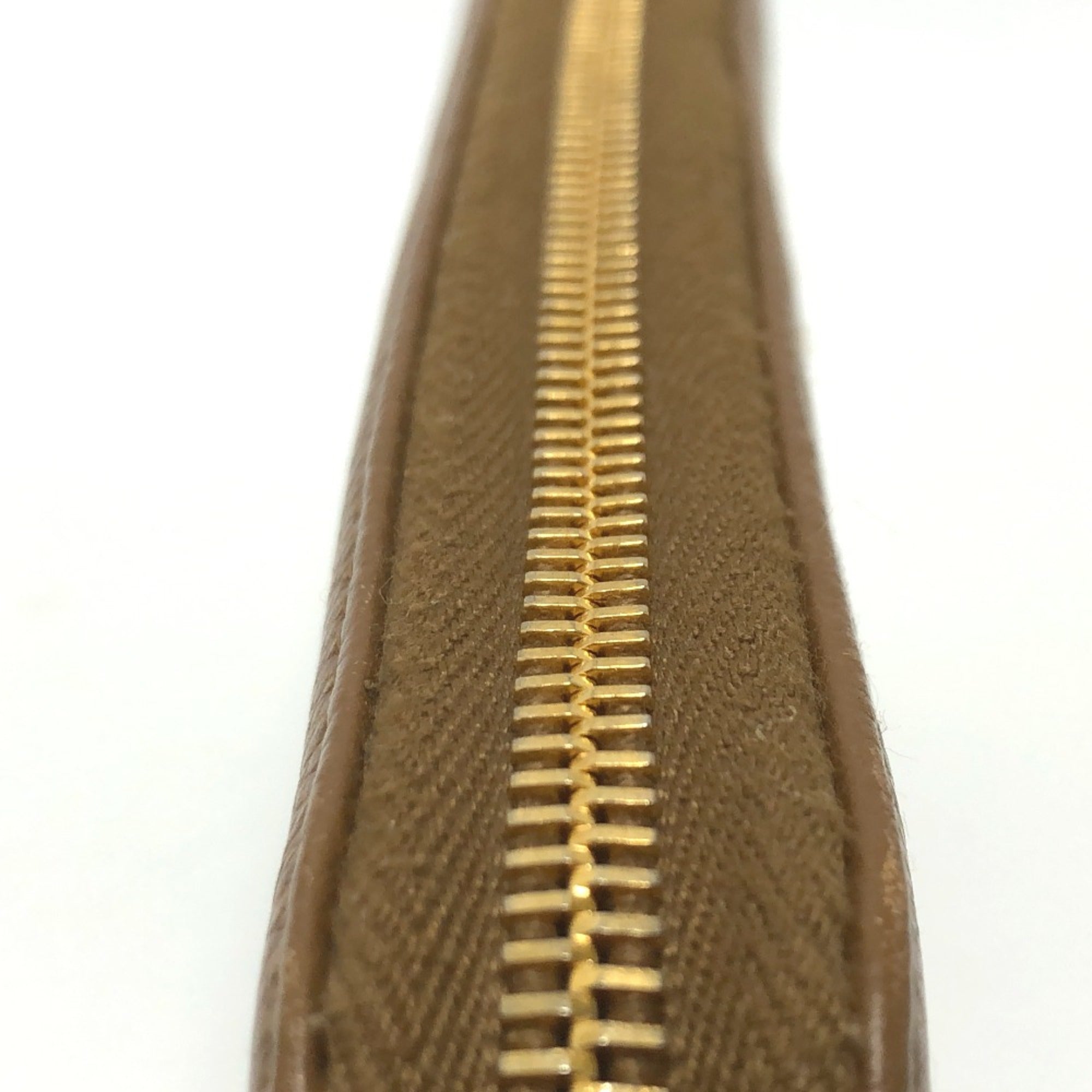 Prada Brown Leather Long Wallet (Bi-Fold)