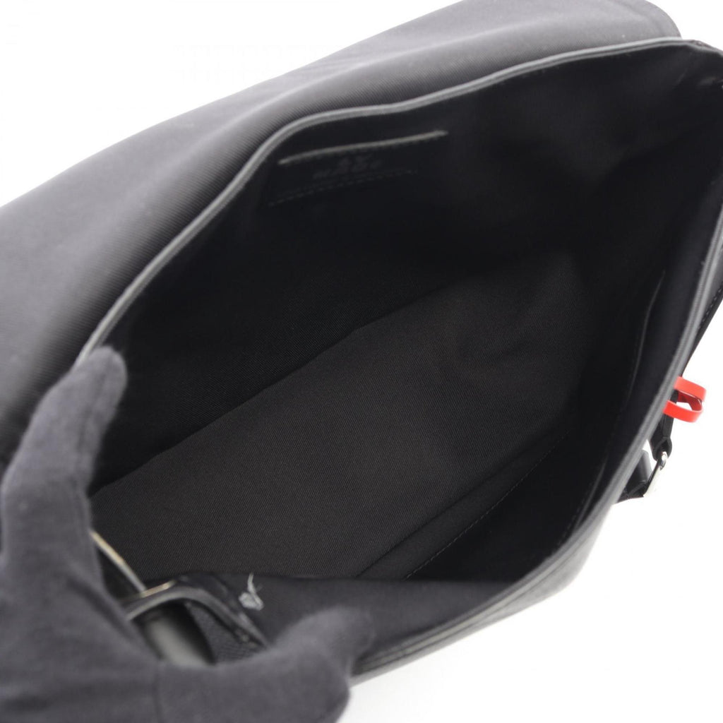 Louis Vuitton Black Noir Monogram Denim Leather Shoulder Bag