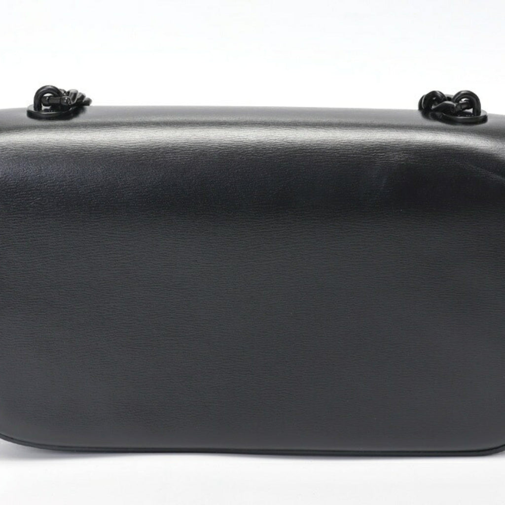 Celine Black Leather Shoulder Bag