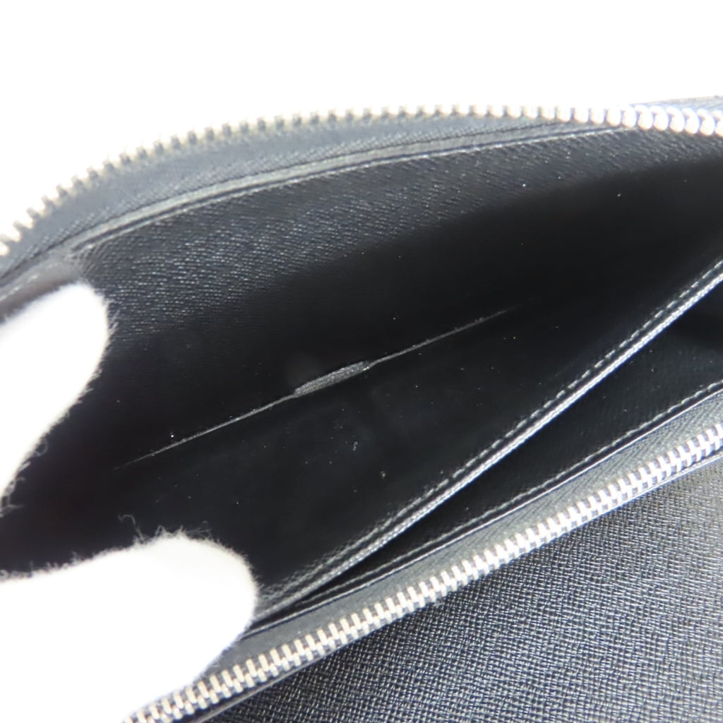 Louis Vuitton Black Gray Damier Graphite Leather Long Wallet