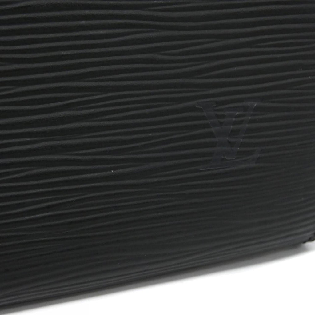 Louis Vuitton Black Leather Pochette Pouch