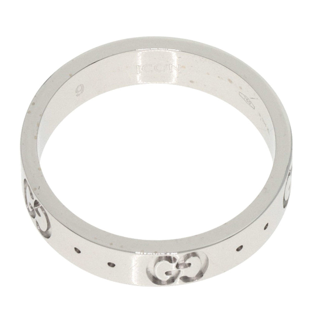 Gucci Icon White Gold (18K) Band Ring (Pre-Owned)