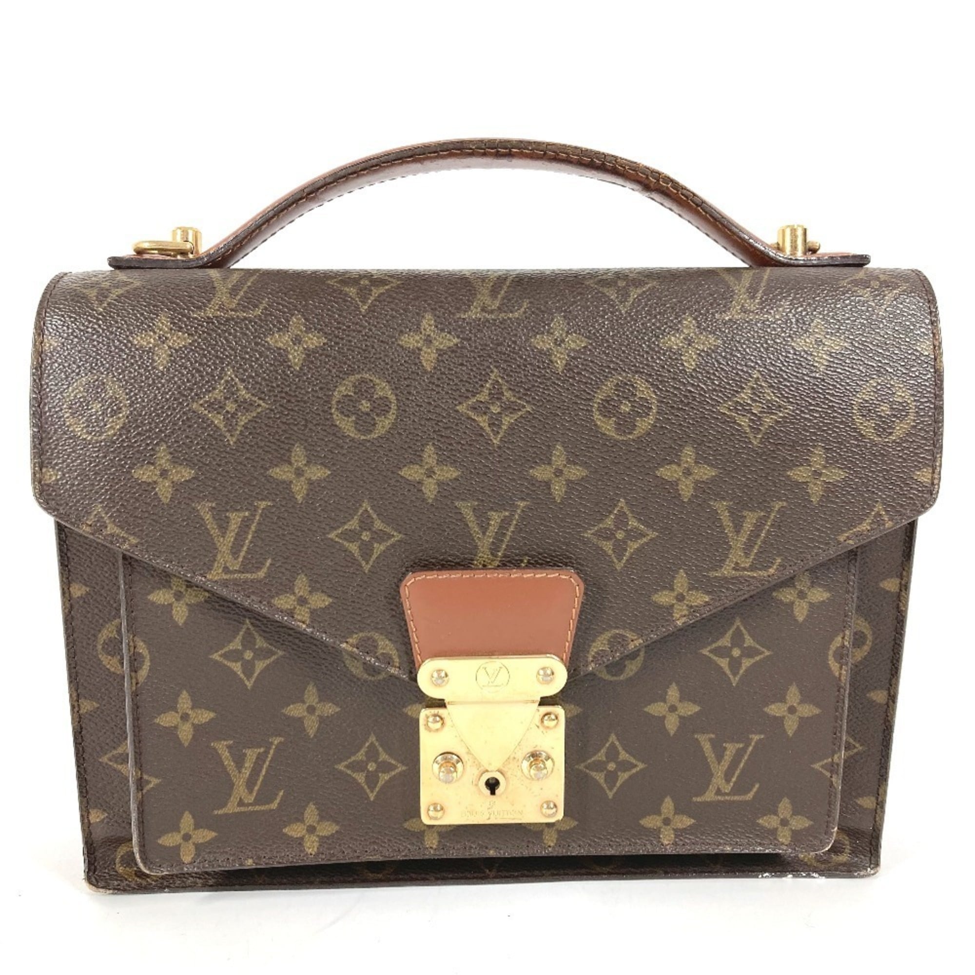 Louis Vuitton Brown Monogram Canvas Handbag