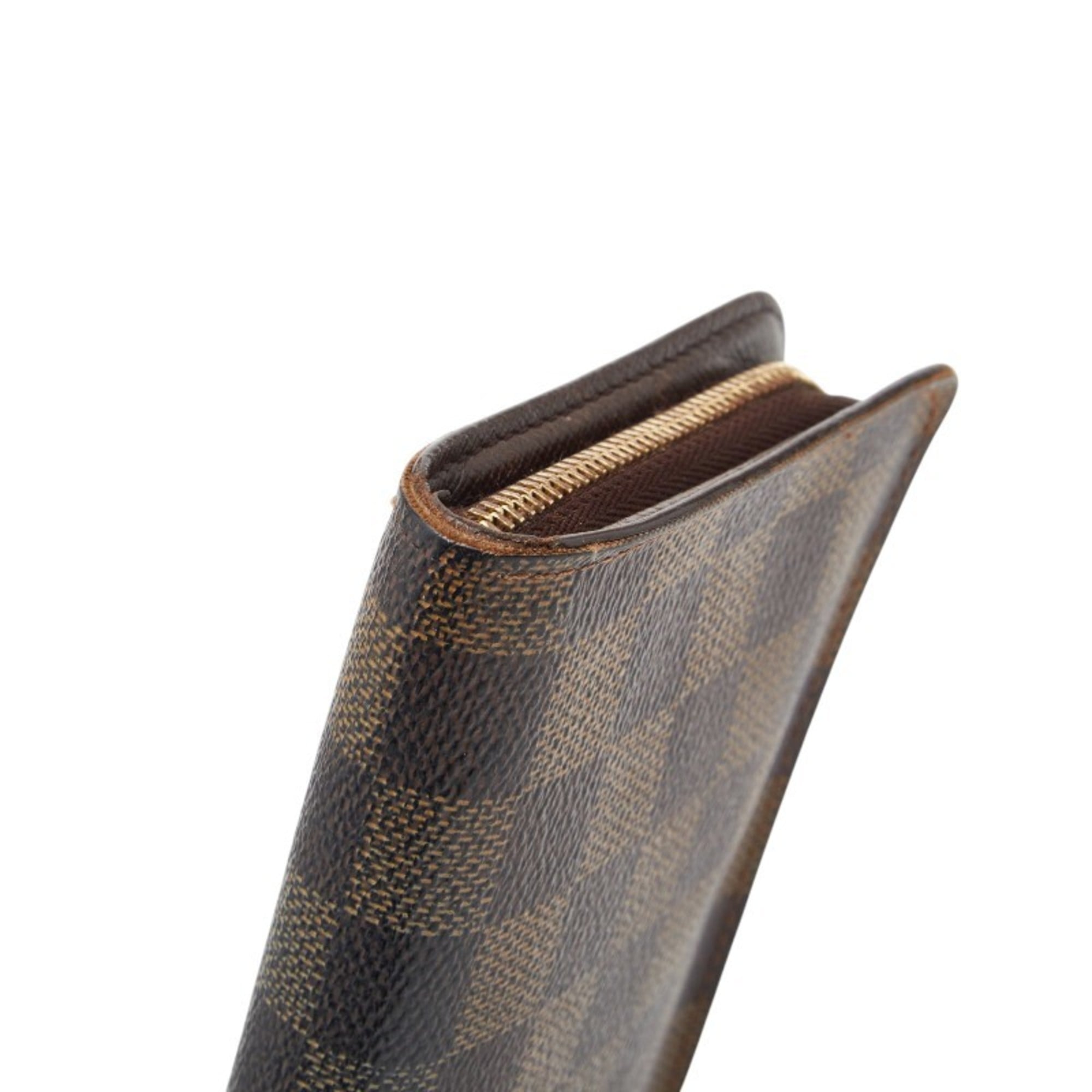 Louis Vuitton Brown Pvc Leather Long Wallet