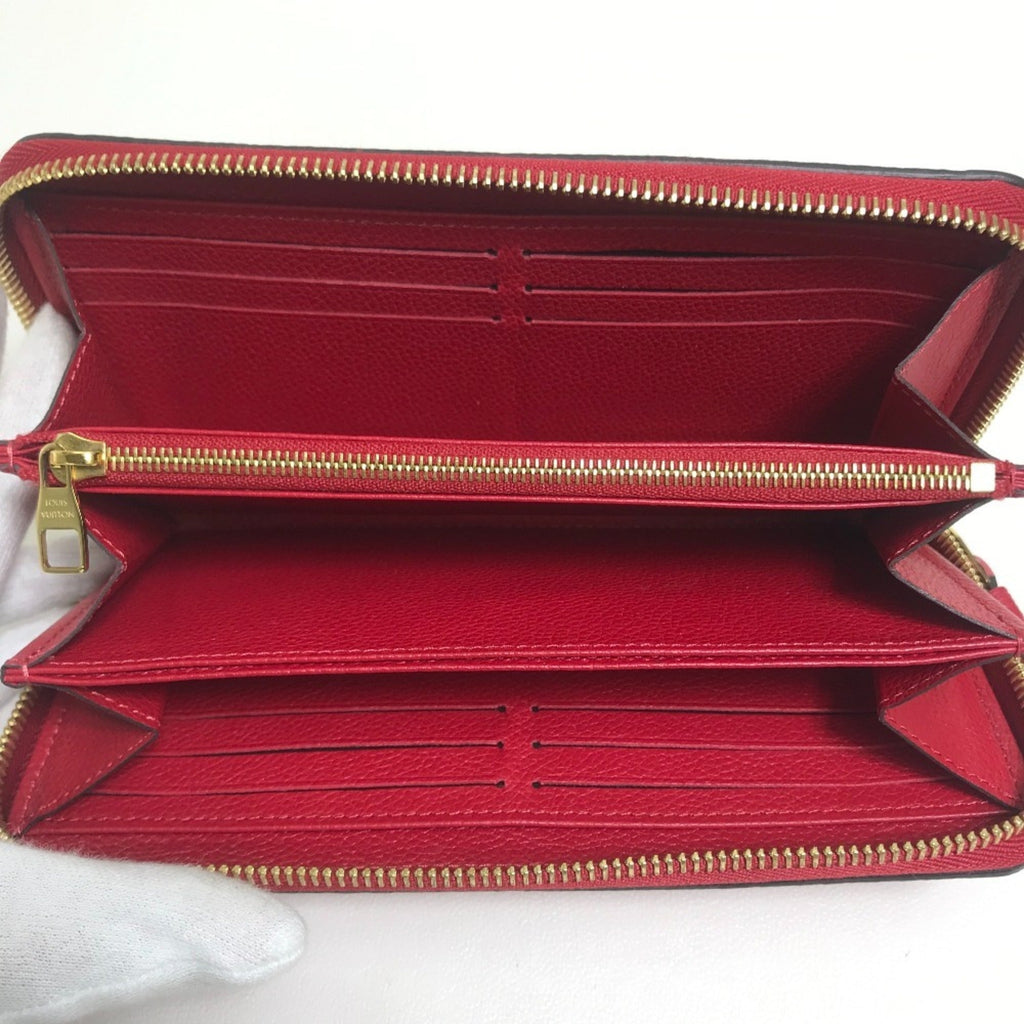 Louis Vuitton Monogram Empreinte Cherry Red Color Monogram Empreinte Long Wallet