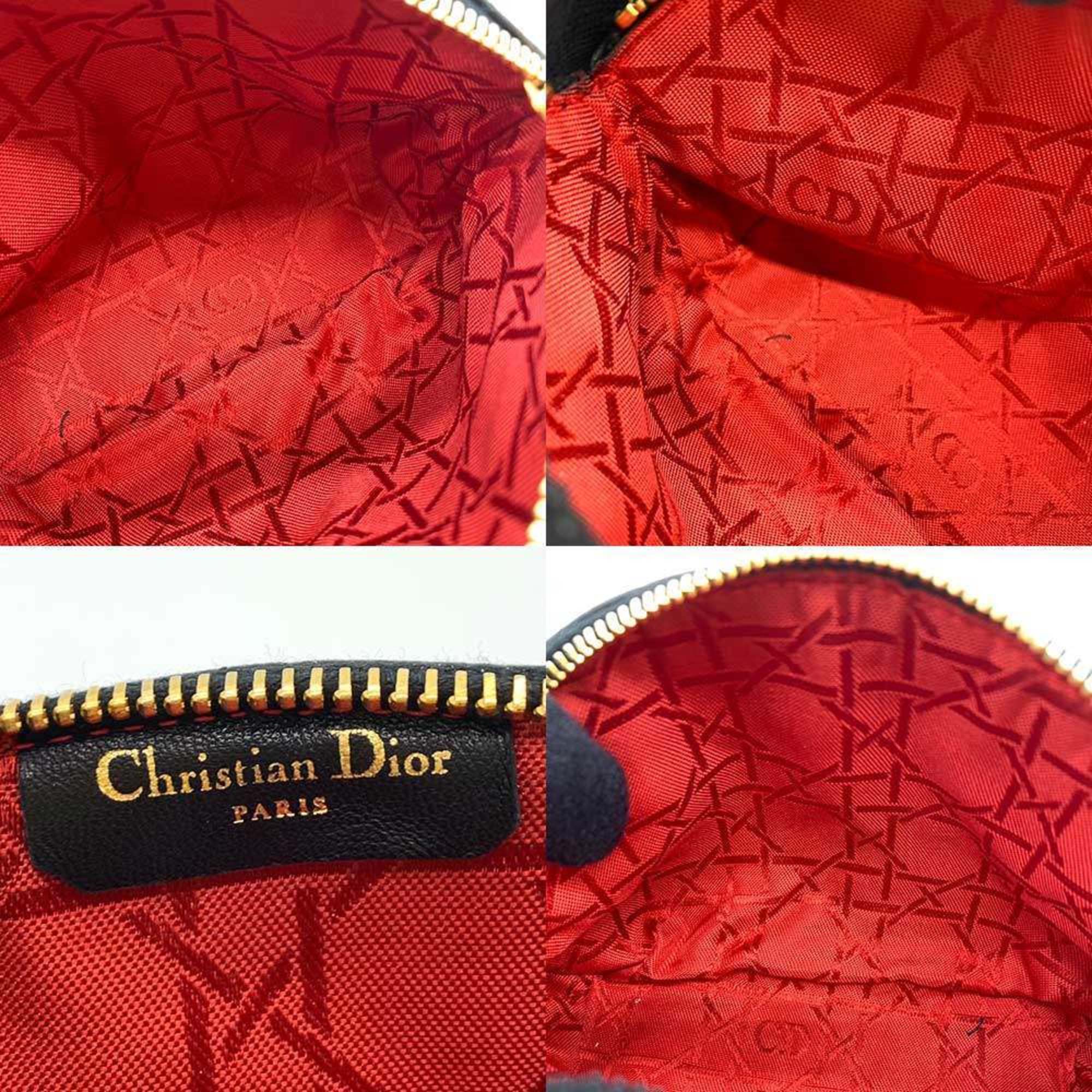 Christian Dior Black Leather Pouch (Pre-Owned)