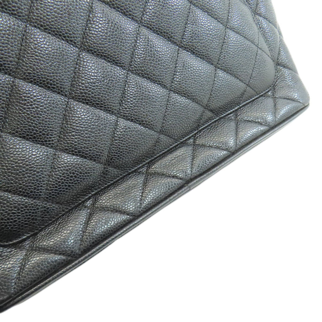 Chanel Black Leather Tote Bag