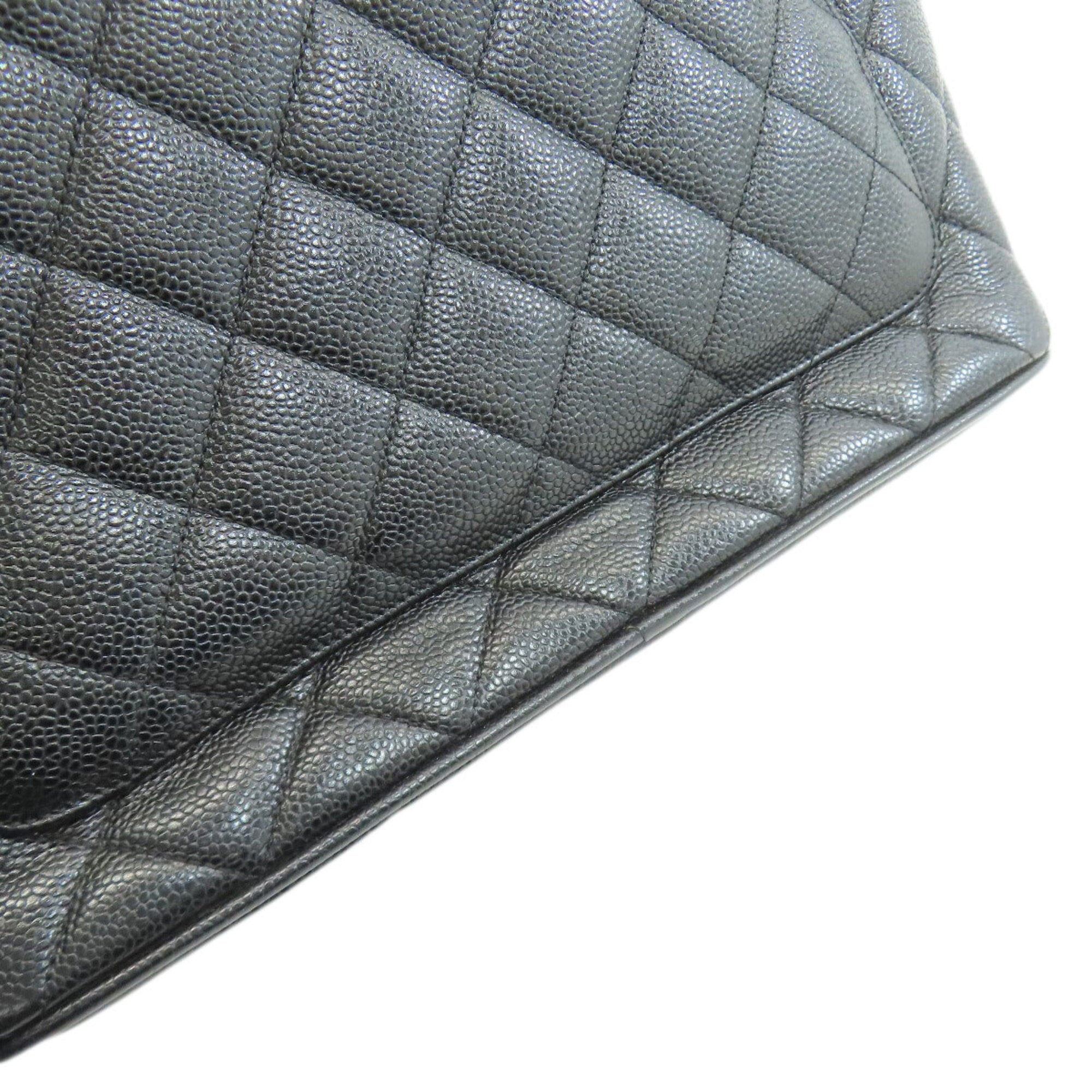 Chanel Black Leather Tote Bag