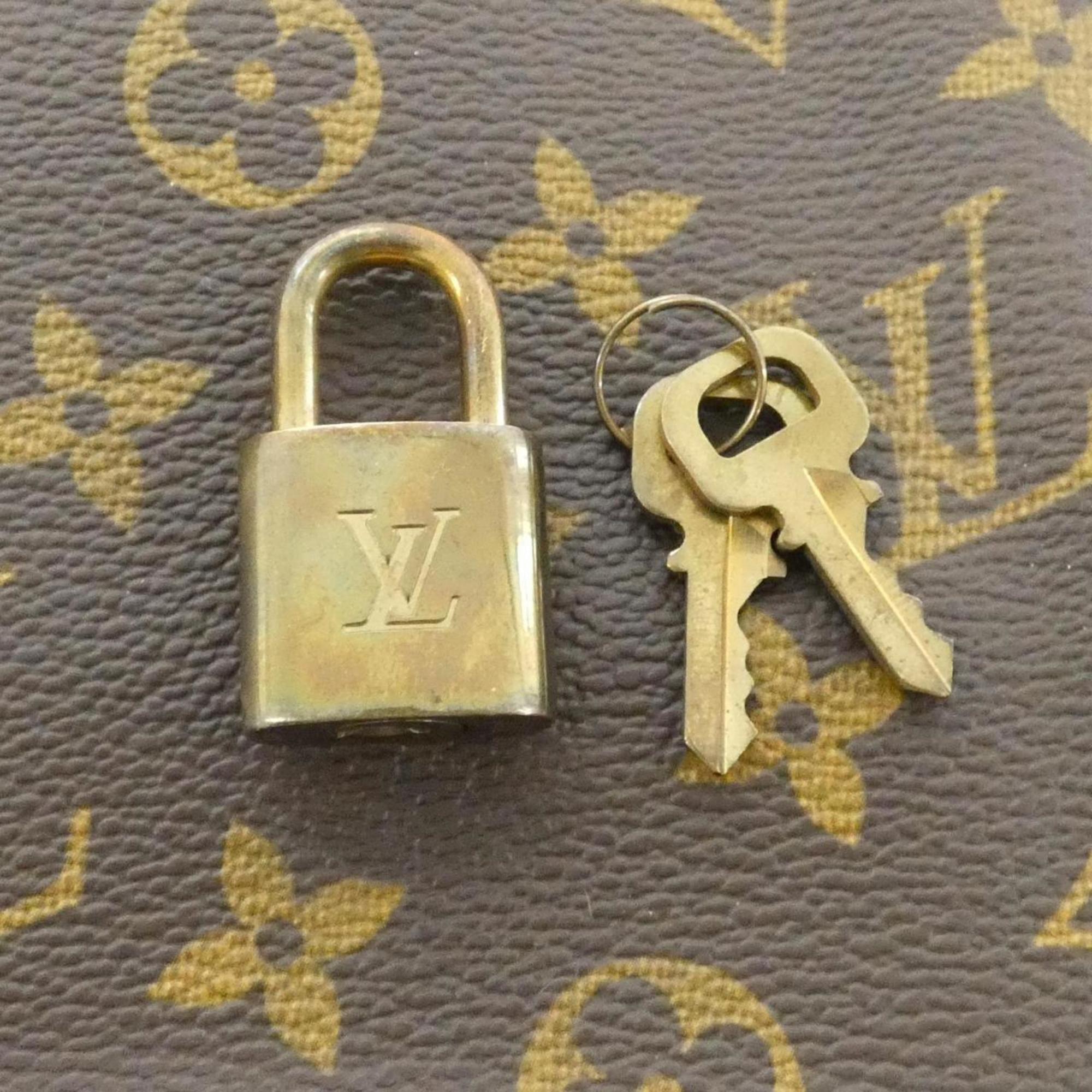 Louis Vuitton Monogram Brown Coated Canvas Boston Bag