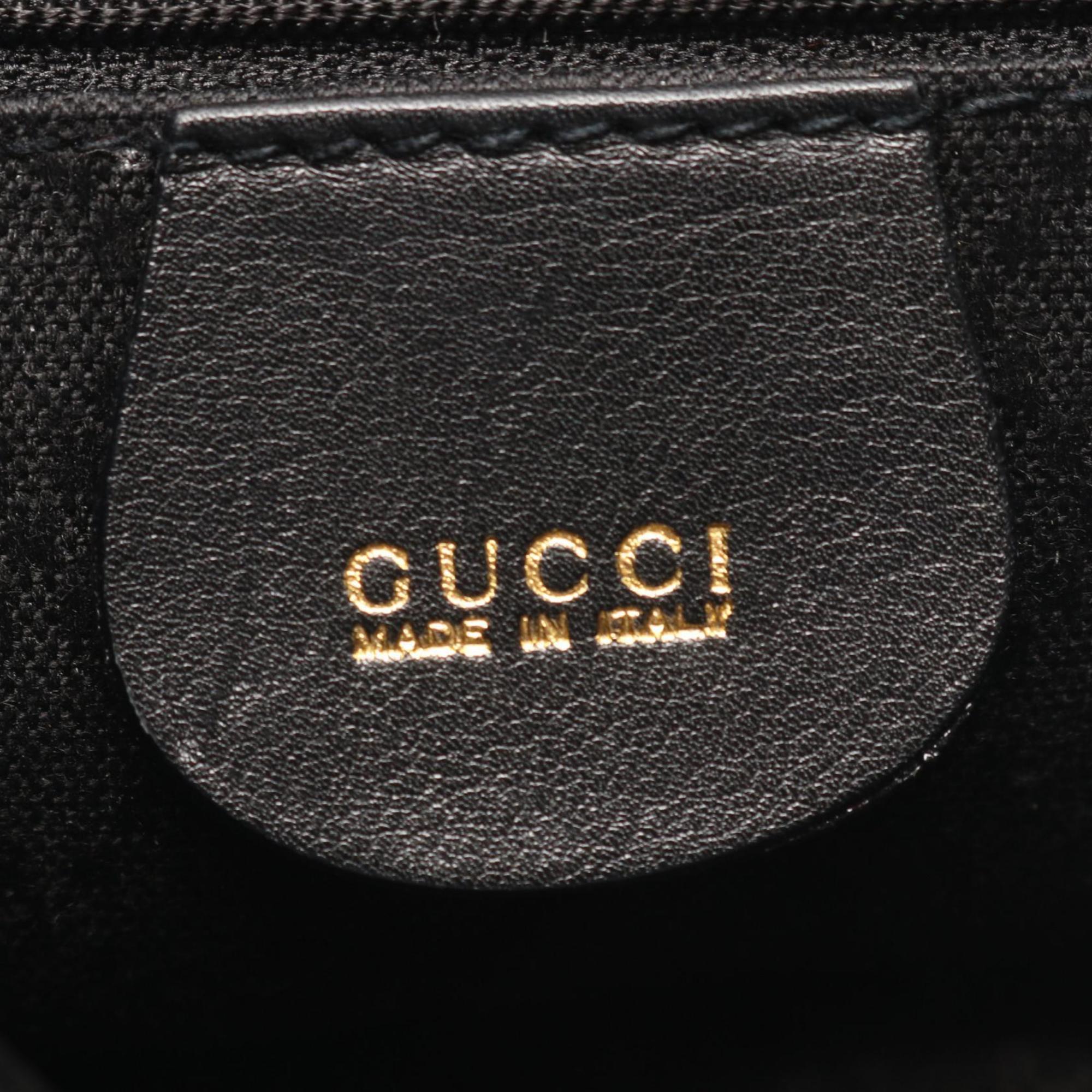 Gucci Black Leather Backpack (Pre-Owned)