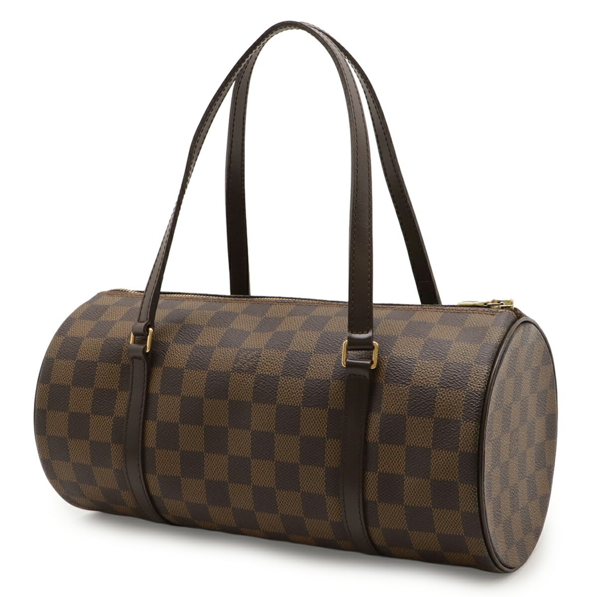 Louis Vuitton Brown Pvc Handbag Pouch Shoulder Bag