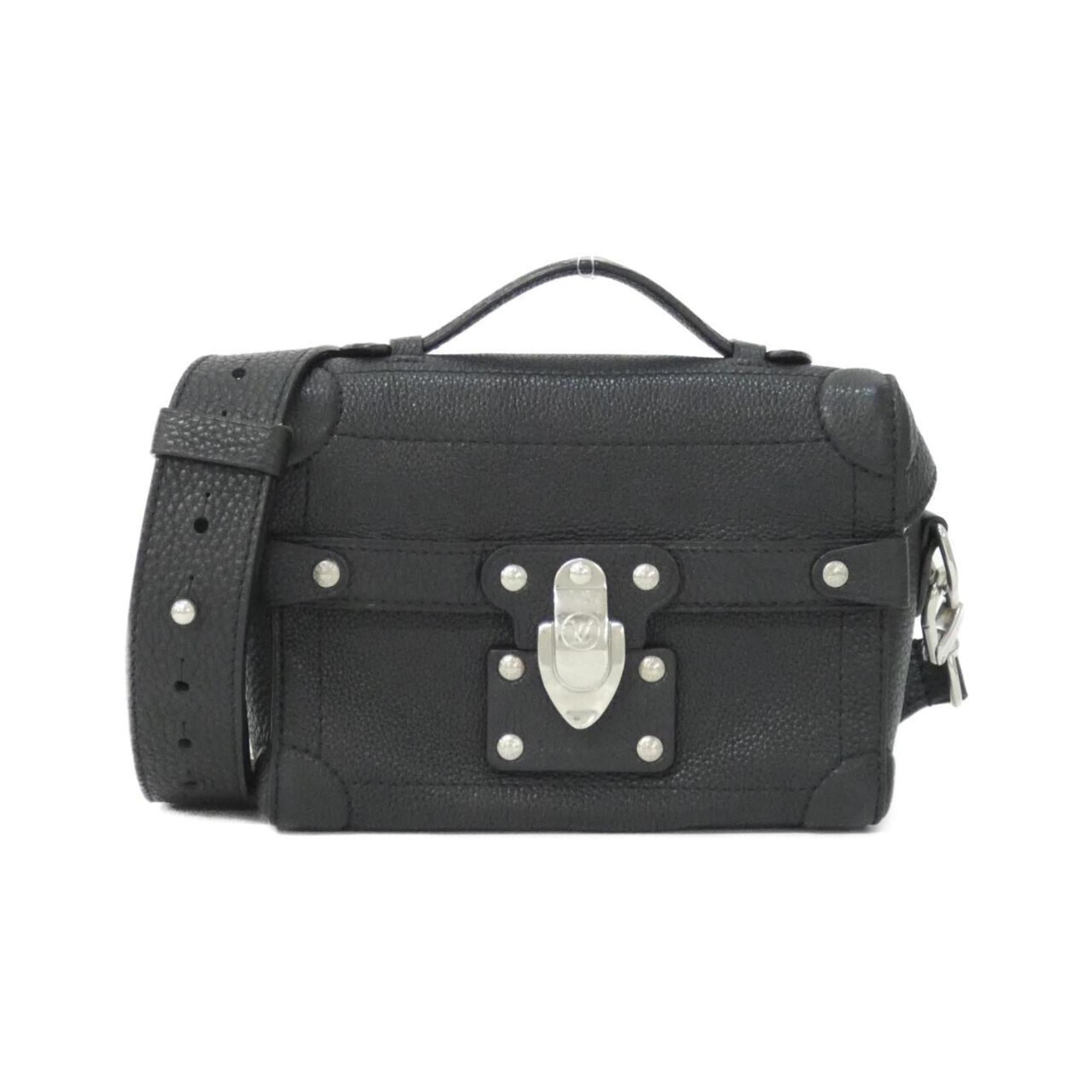 Louis Vuitton Black Leather Shoulder Bag