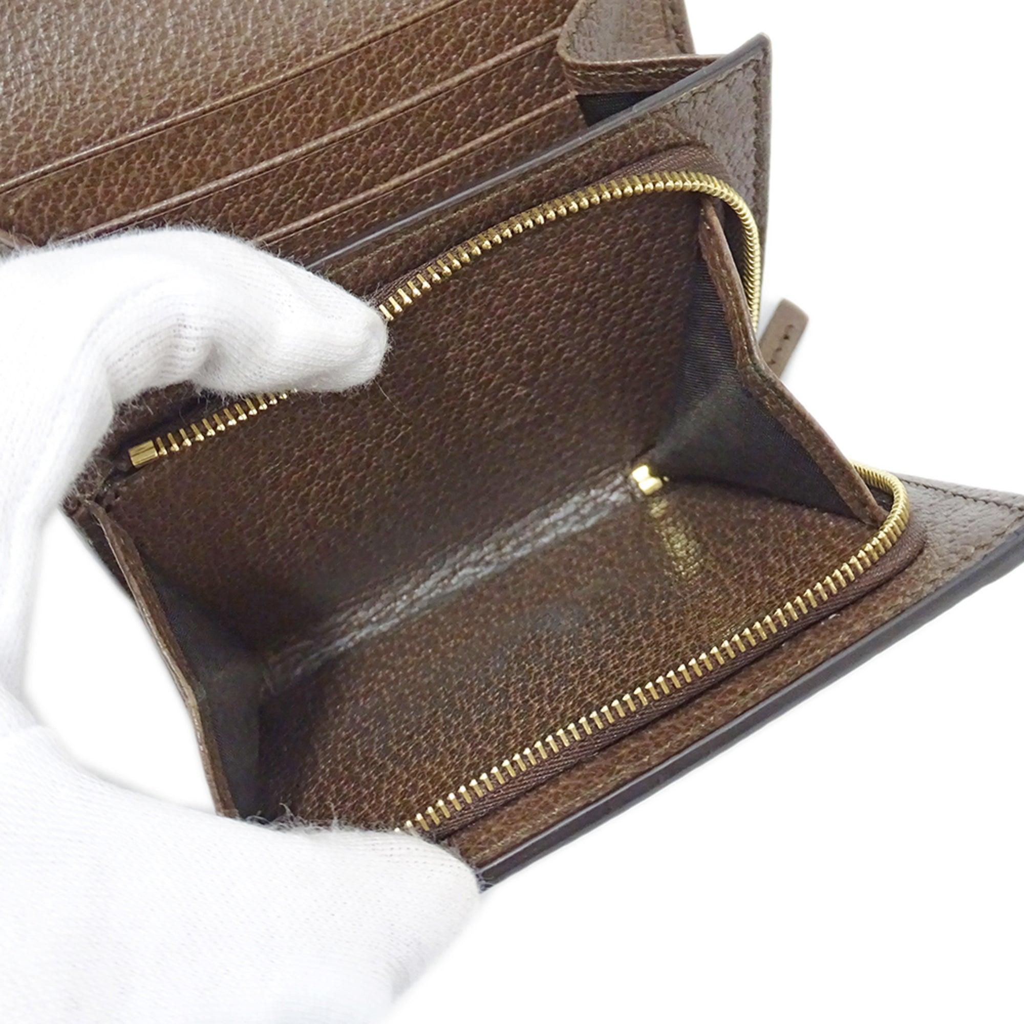 Gucci Beige Brown Gg Supreme Wallet (Bi-Fold) (Pre-Owned)