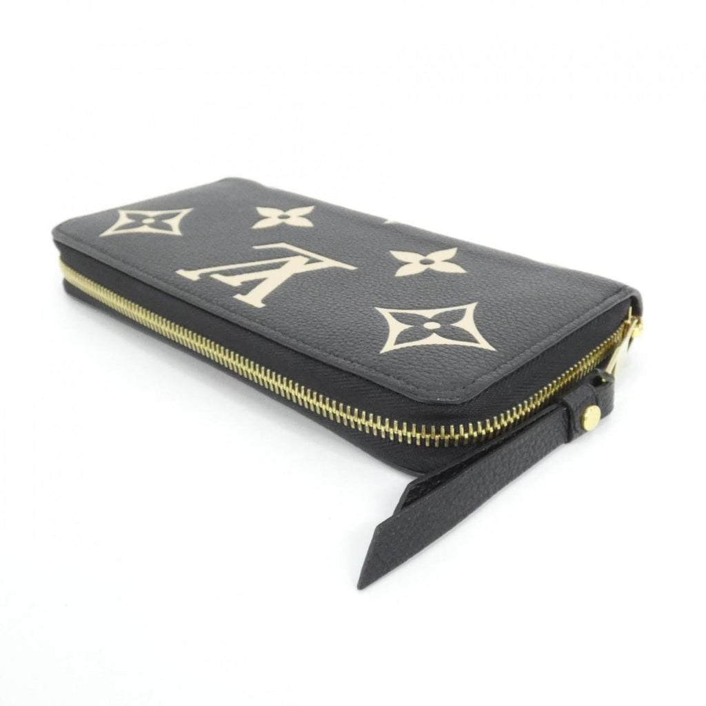 Louis Vuitton Beige Black Monogram Empreinte Long Wallet