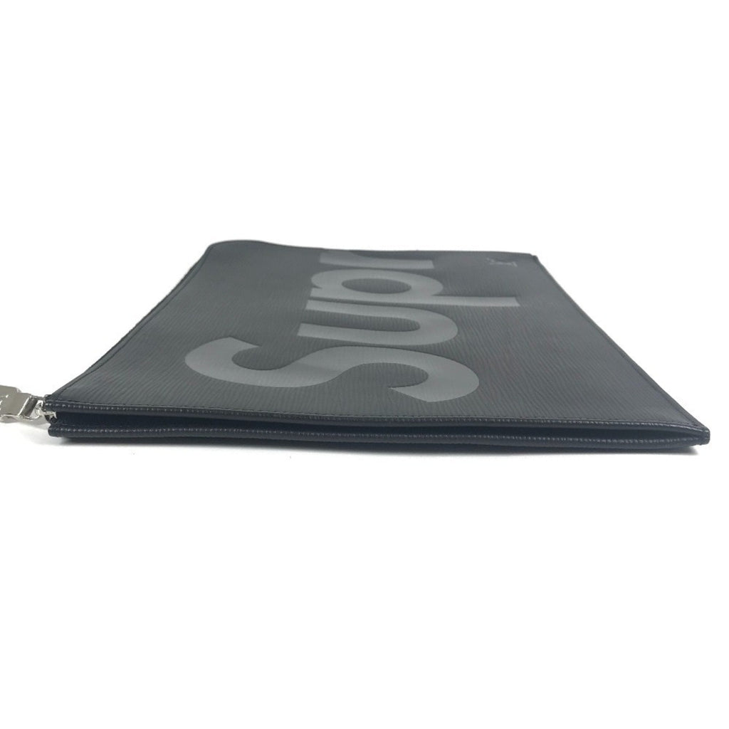 Louis Vuitton Black Noir Epi Leather Clutch Bag Pochette Pouch