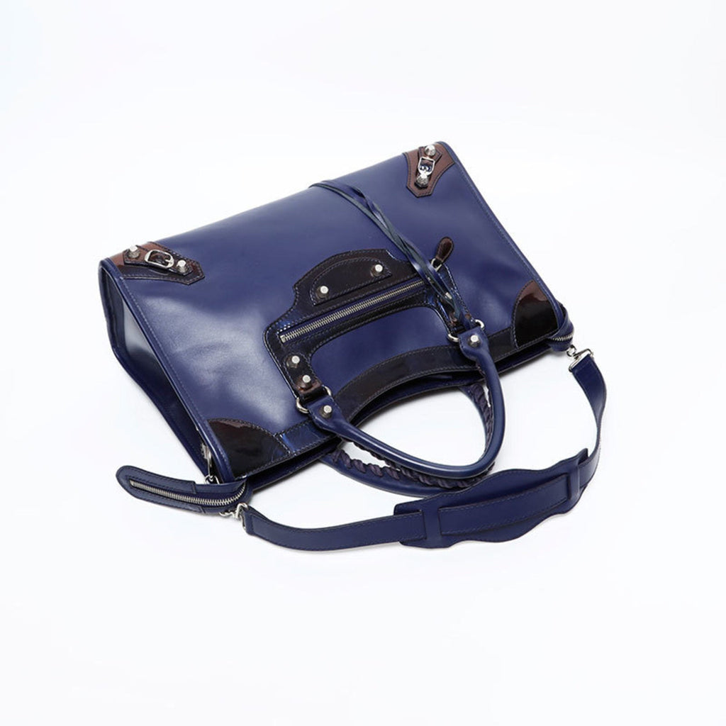 Balenciaga Purple Leather Hand