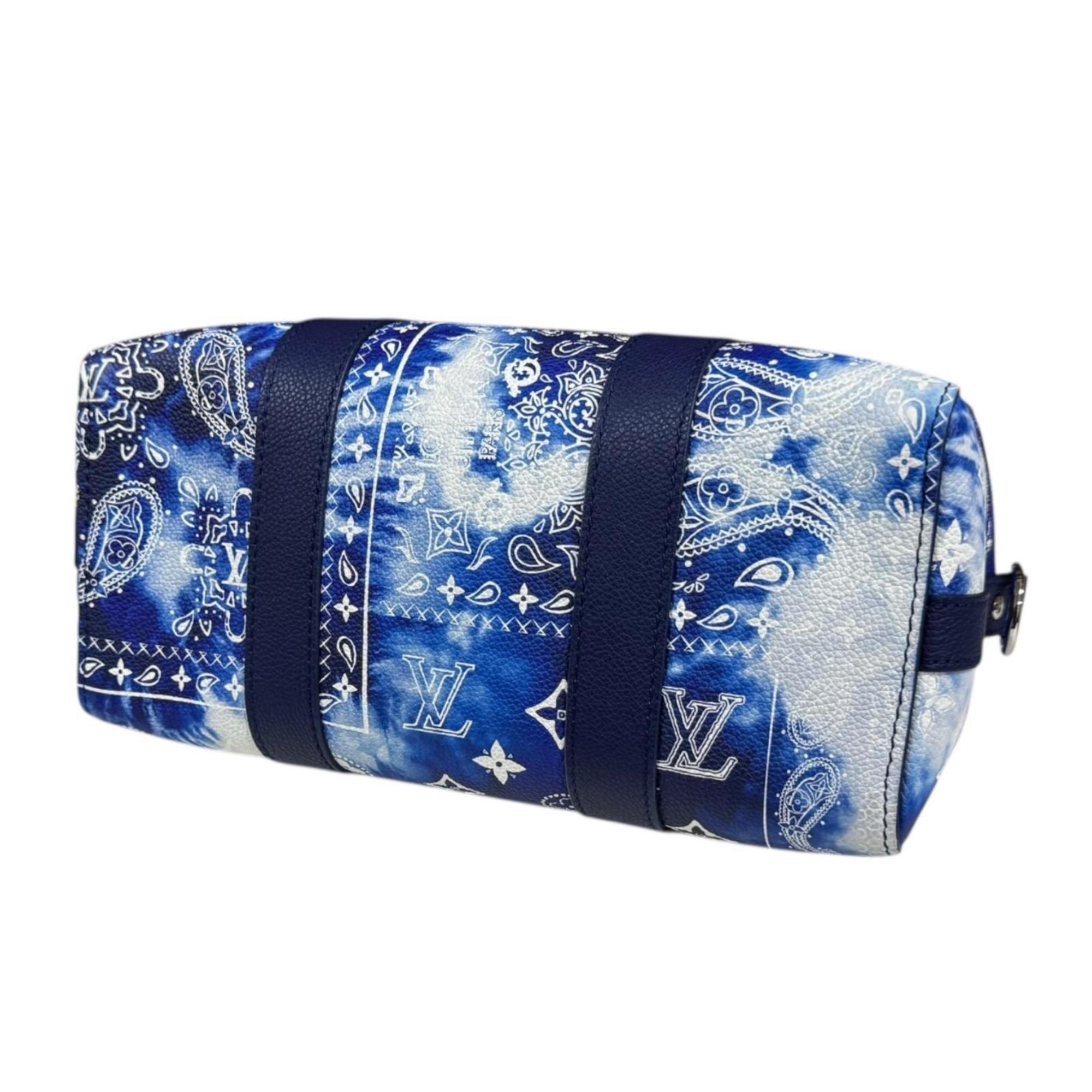Louis Vuitton Blue White Monogram Shoulder Bag