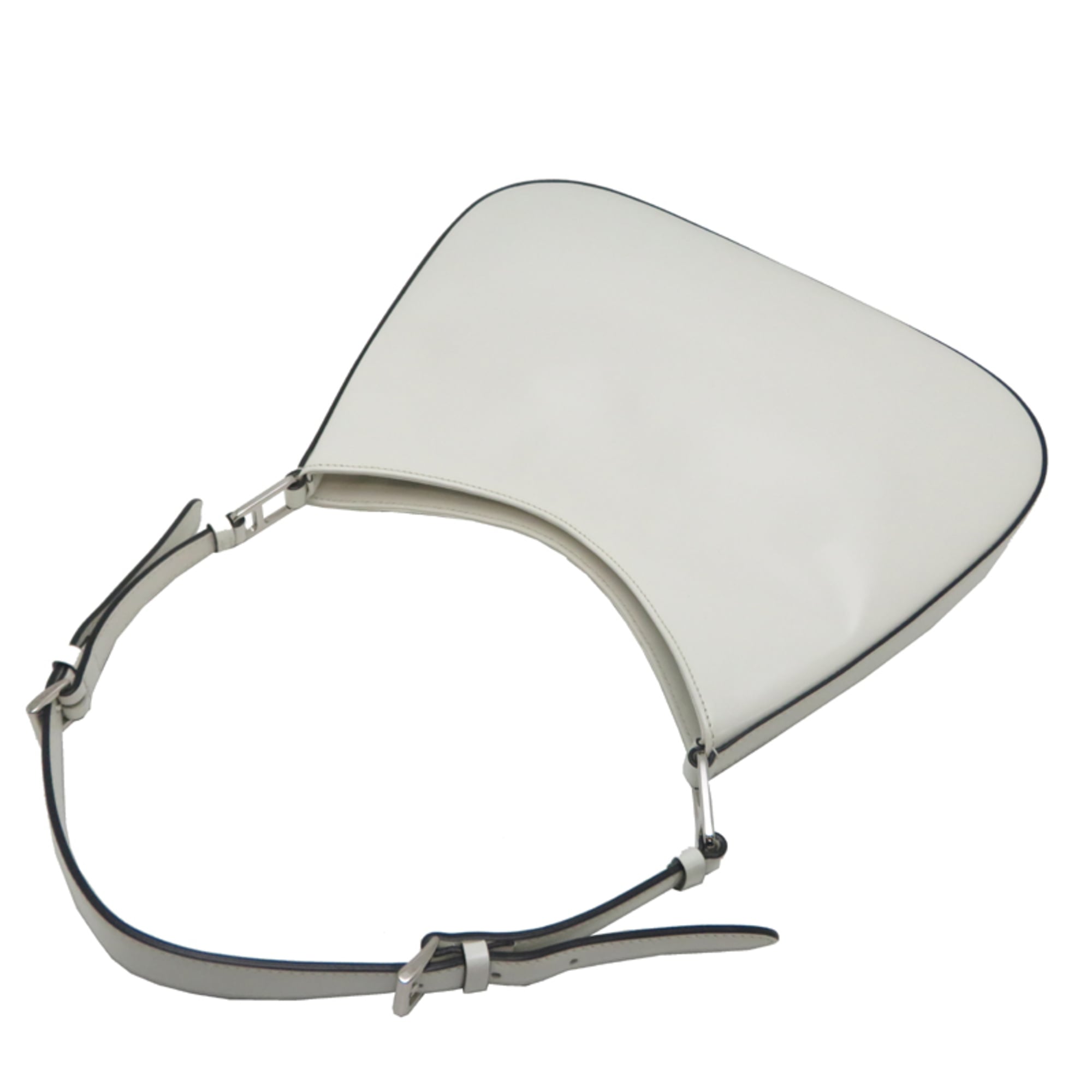 Prada White Leather Shoulder Bag