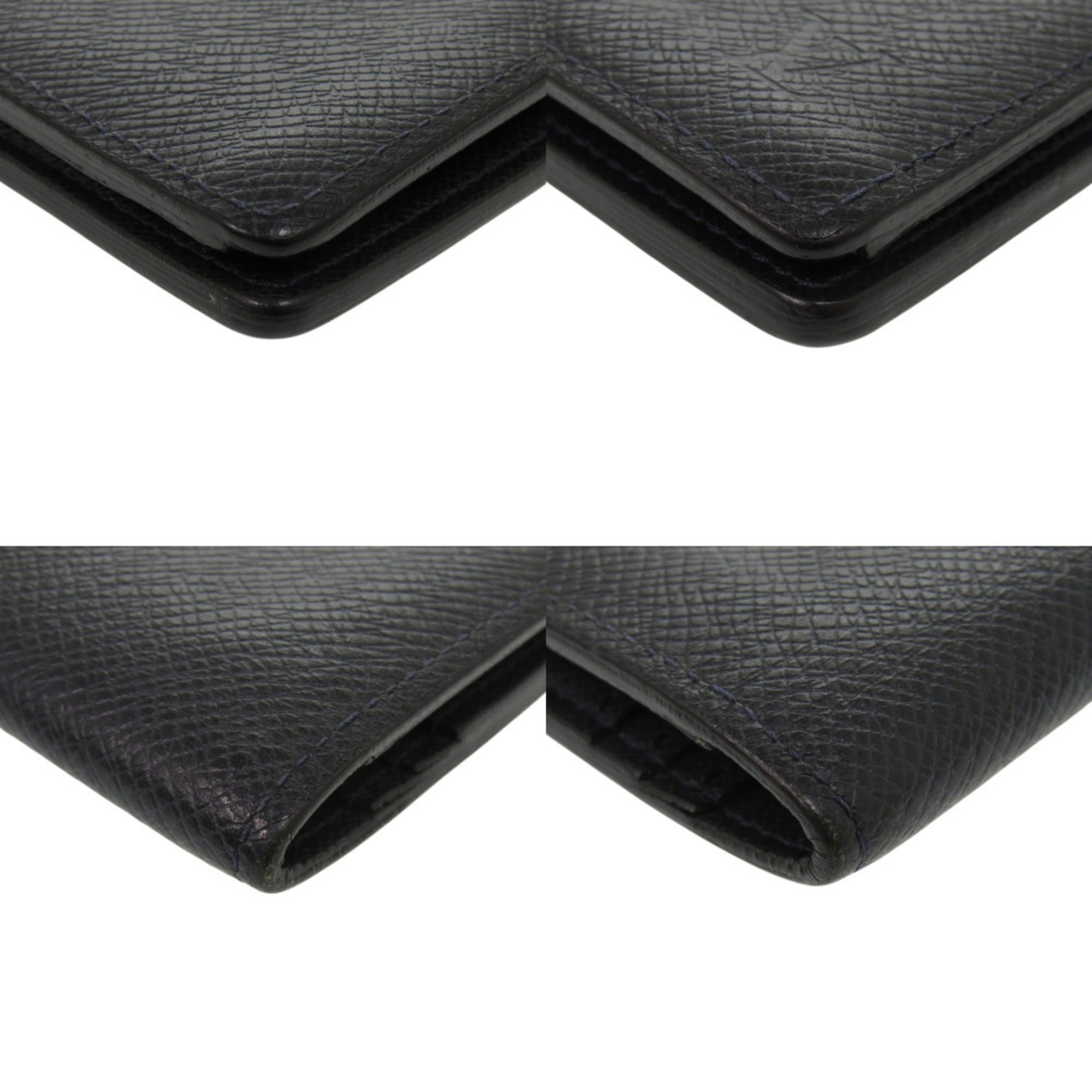 Louis Vuitton Navy Taiga Leather Long Wallet