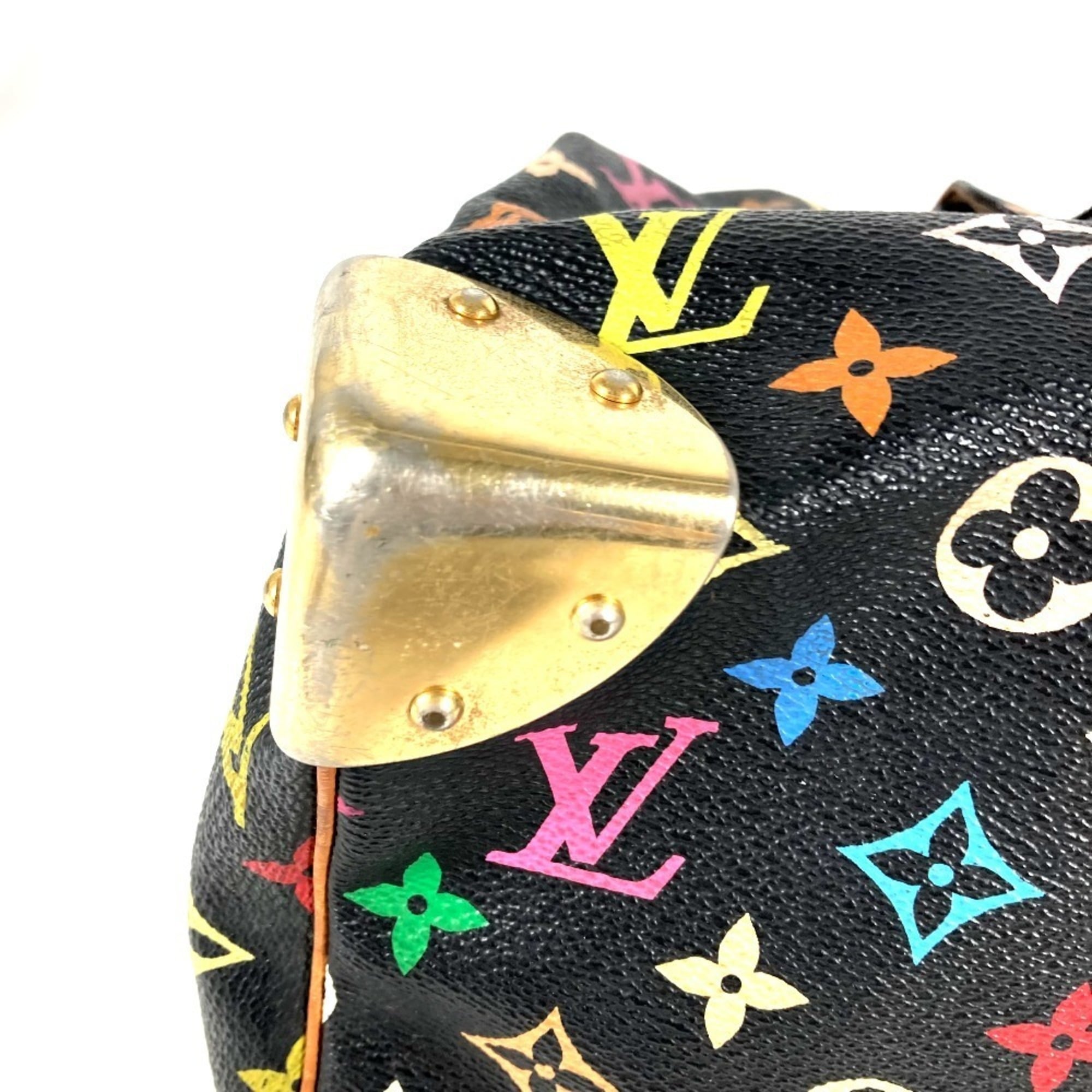 Louis Vuitton Black Multi-Color Noir Monogram Multicolore Handbag