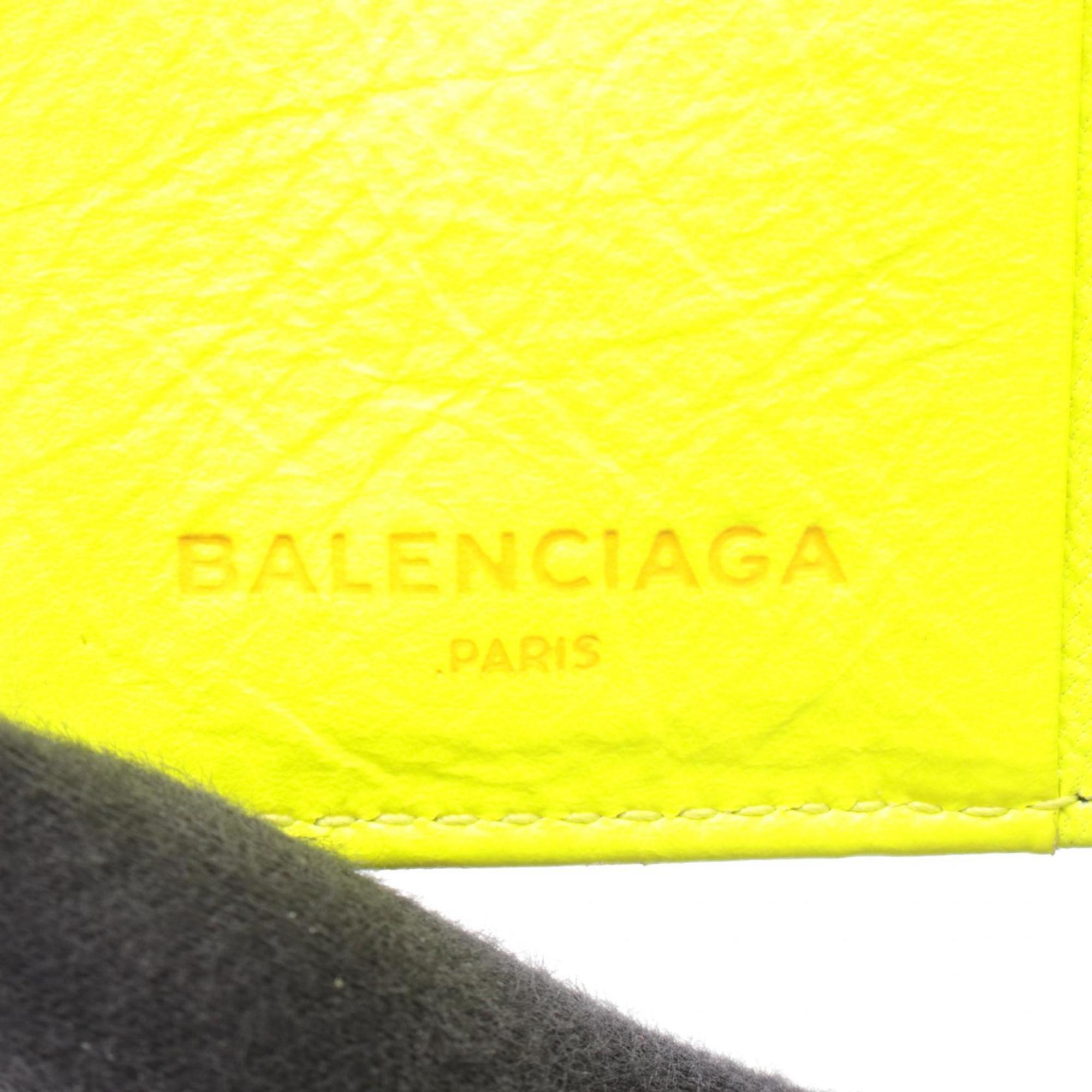 Balenciaga Yellow Leather Wallet (Bi-Fold)