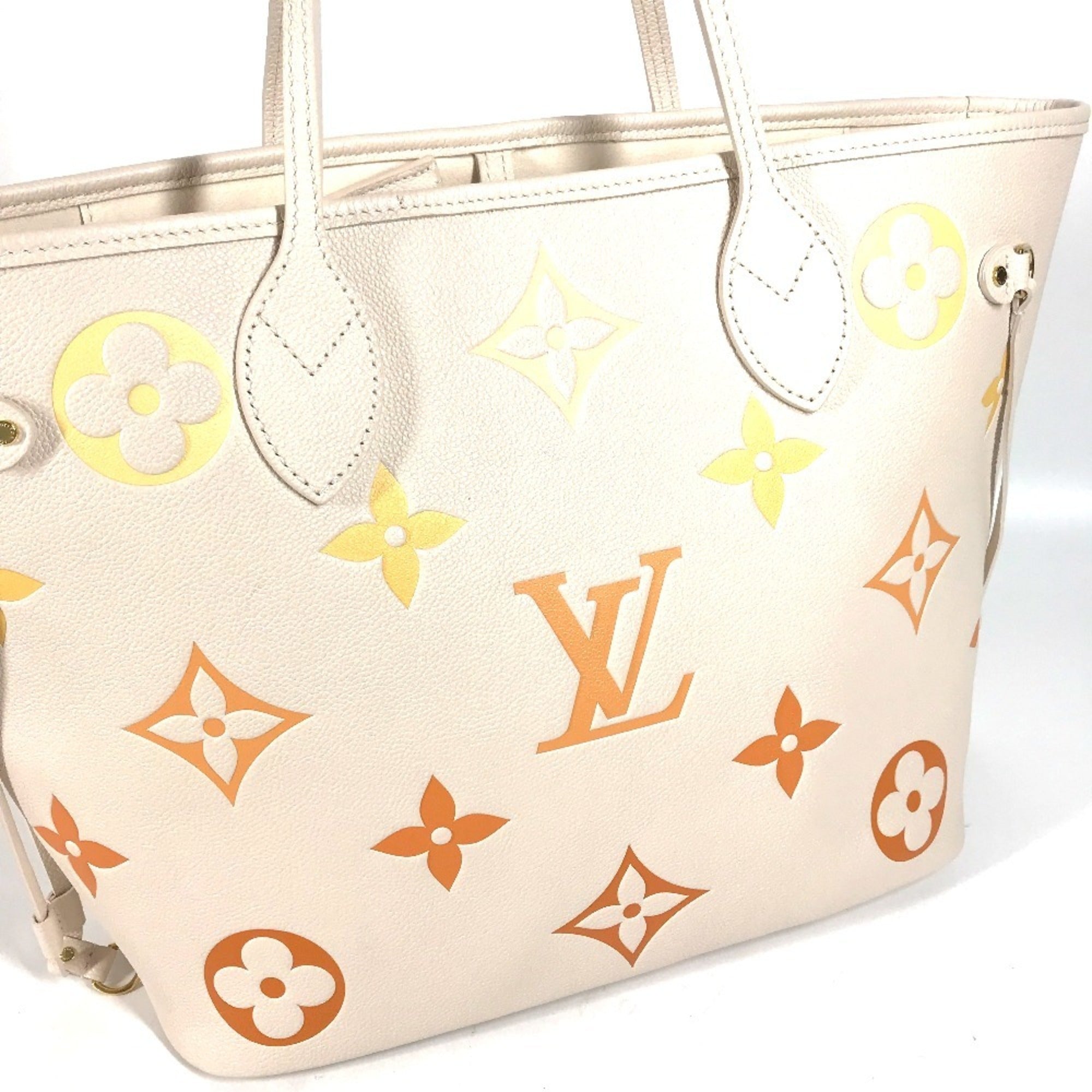 Louis Vuitton Beige Monogram Empreinte Pouch Shoulder Bag Tote Bag