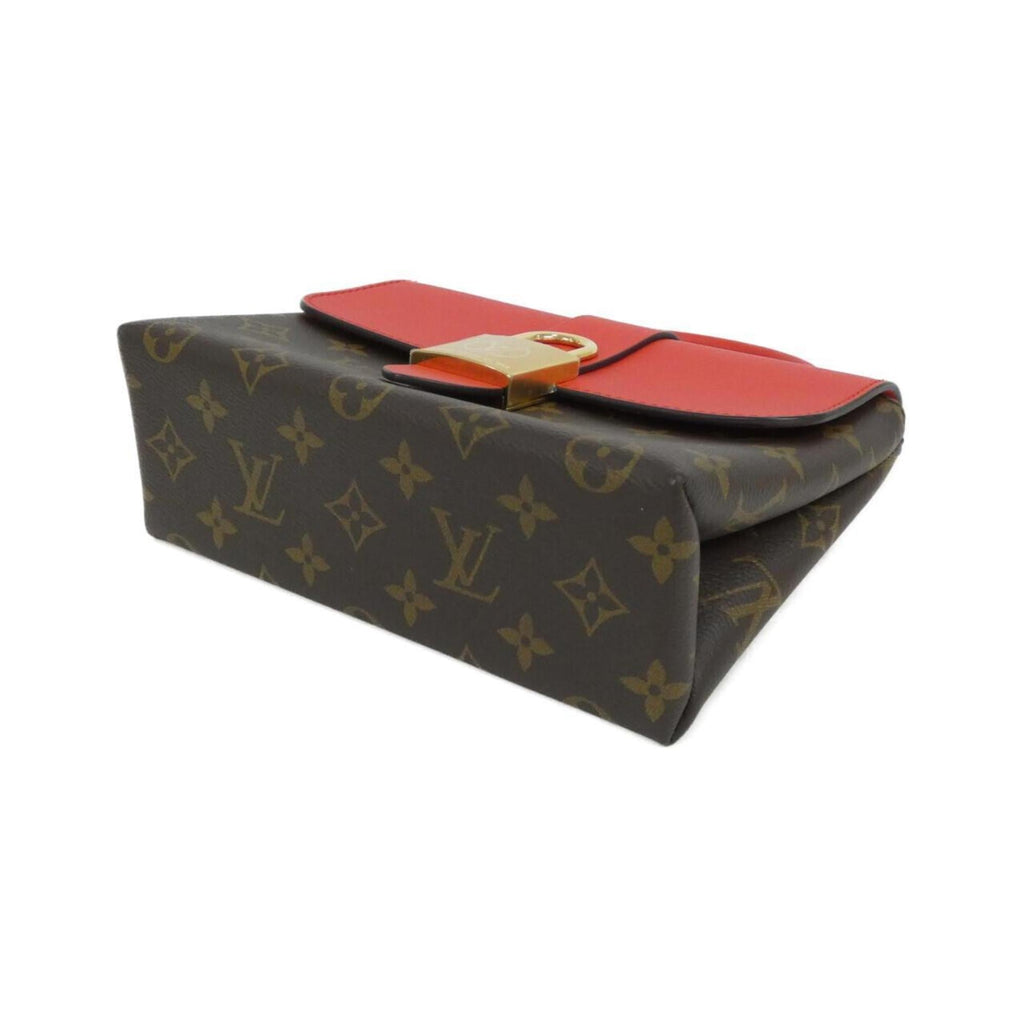 Louis Vuitton Brown Coquelicots Red Color Coated Canvas Leather Handbag