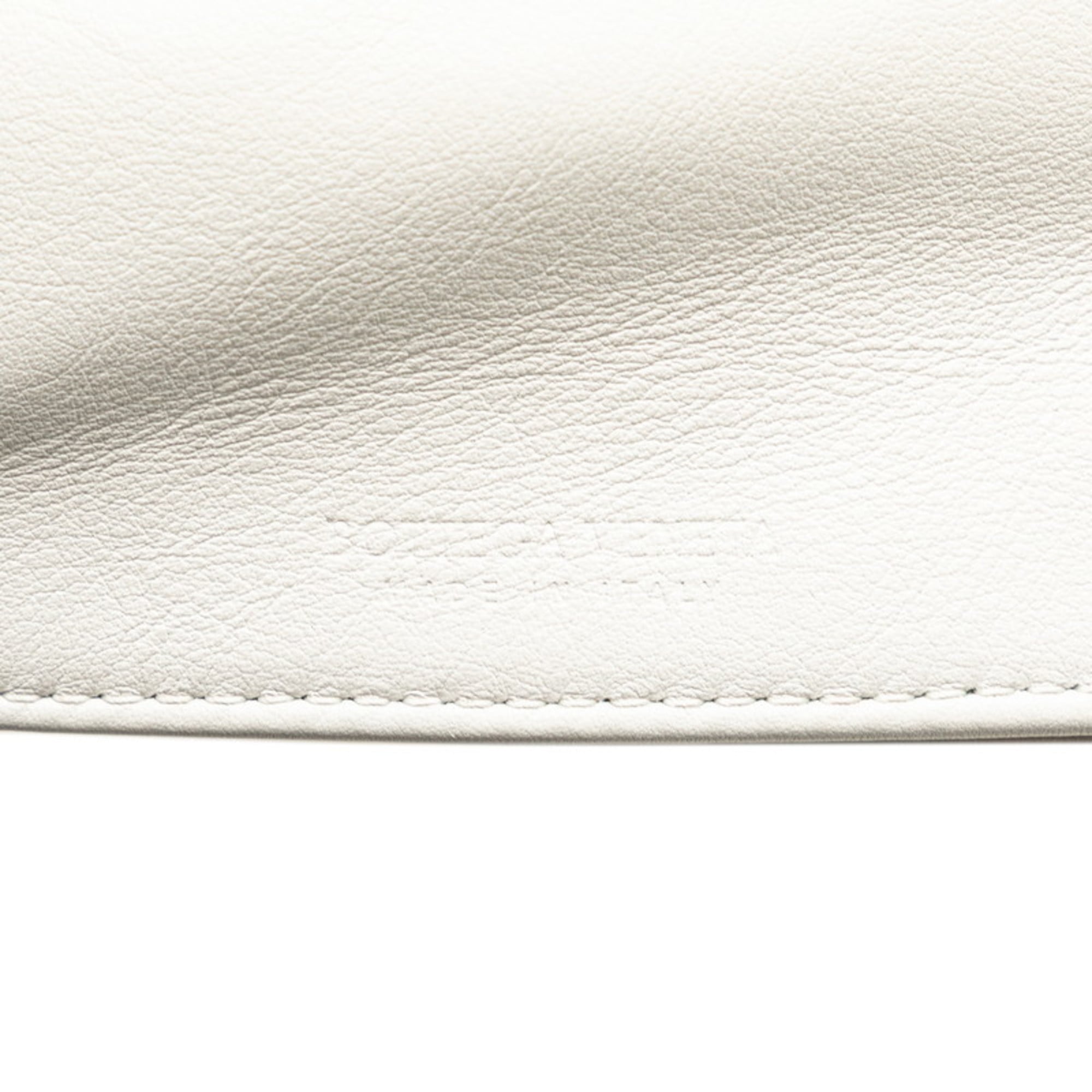 Bottega Veneta White Leather Handbag