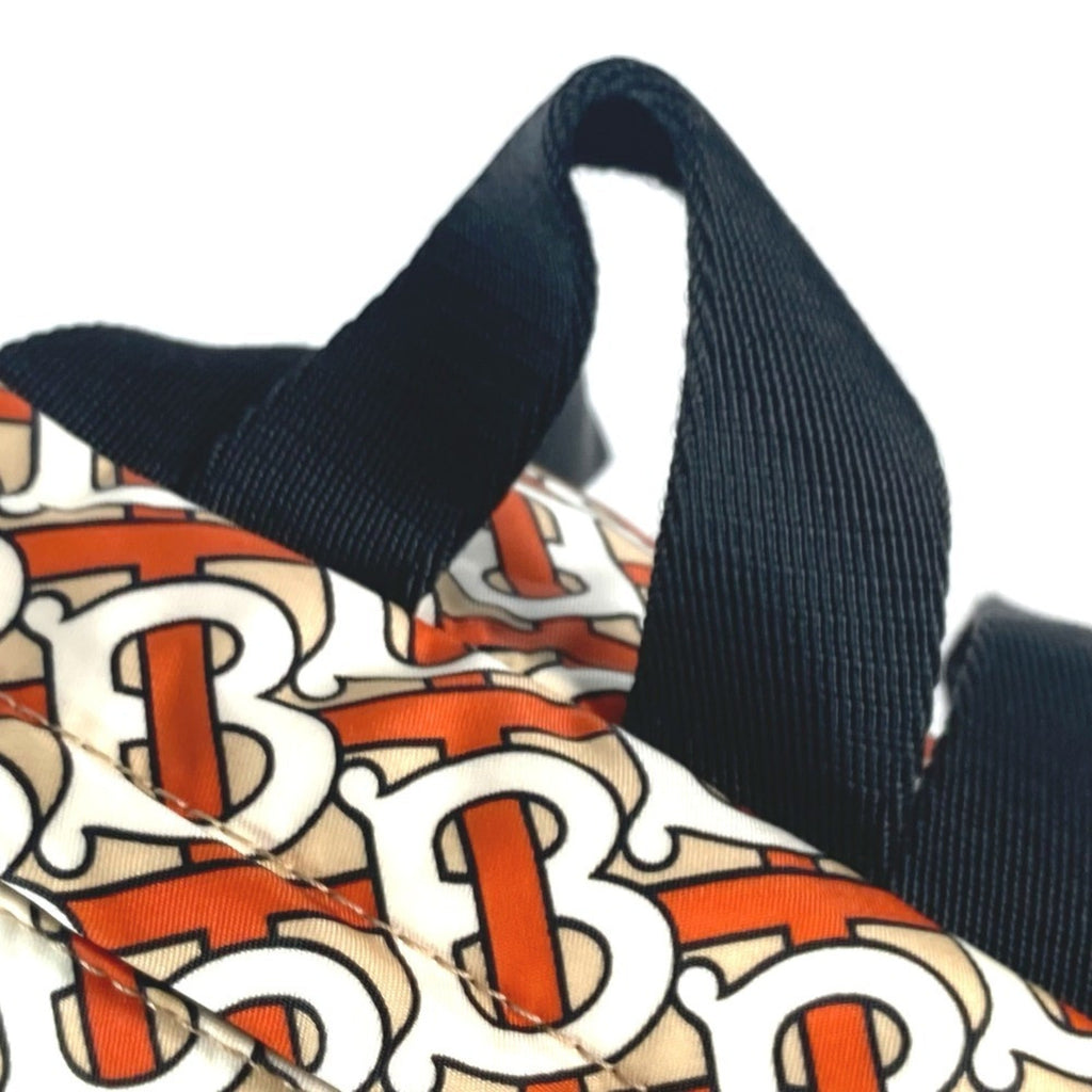 Burberry Orange White Nylon Fanny Pack Sling Bag