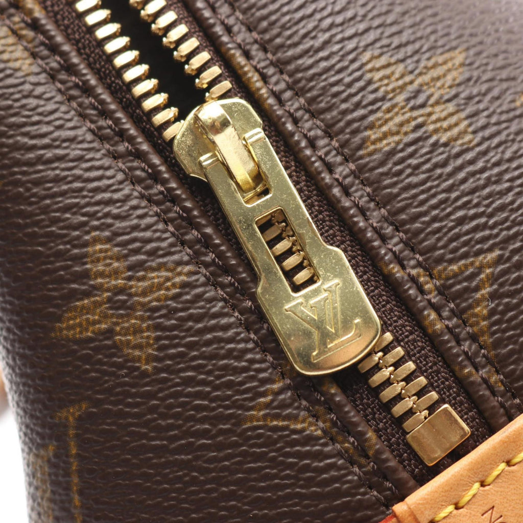 Louis Vuitton Brown Monogram Coated Canvas Leather Handbag