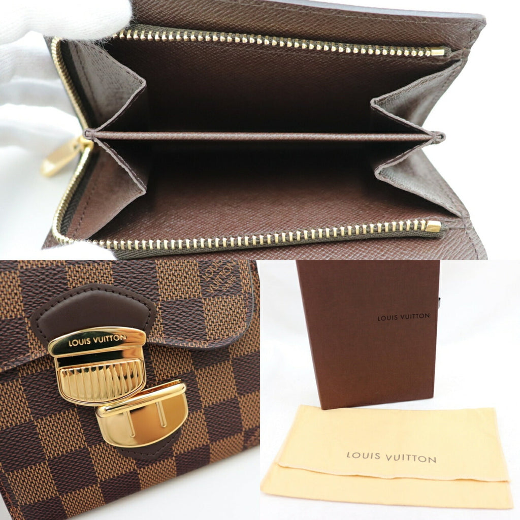 Louis Vuitton Damier Women's Damier Canvas Wallet (tri-fold) Br