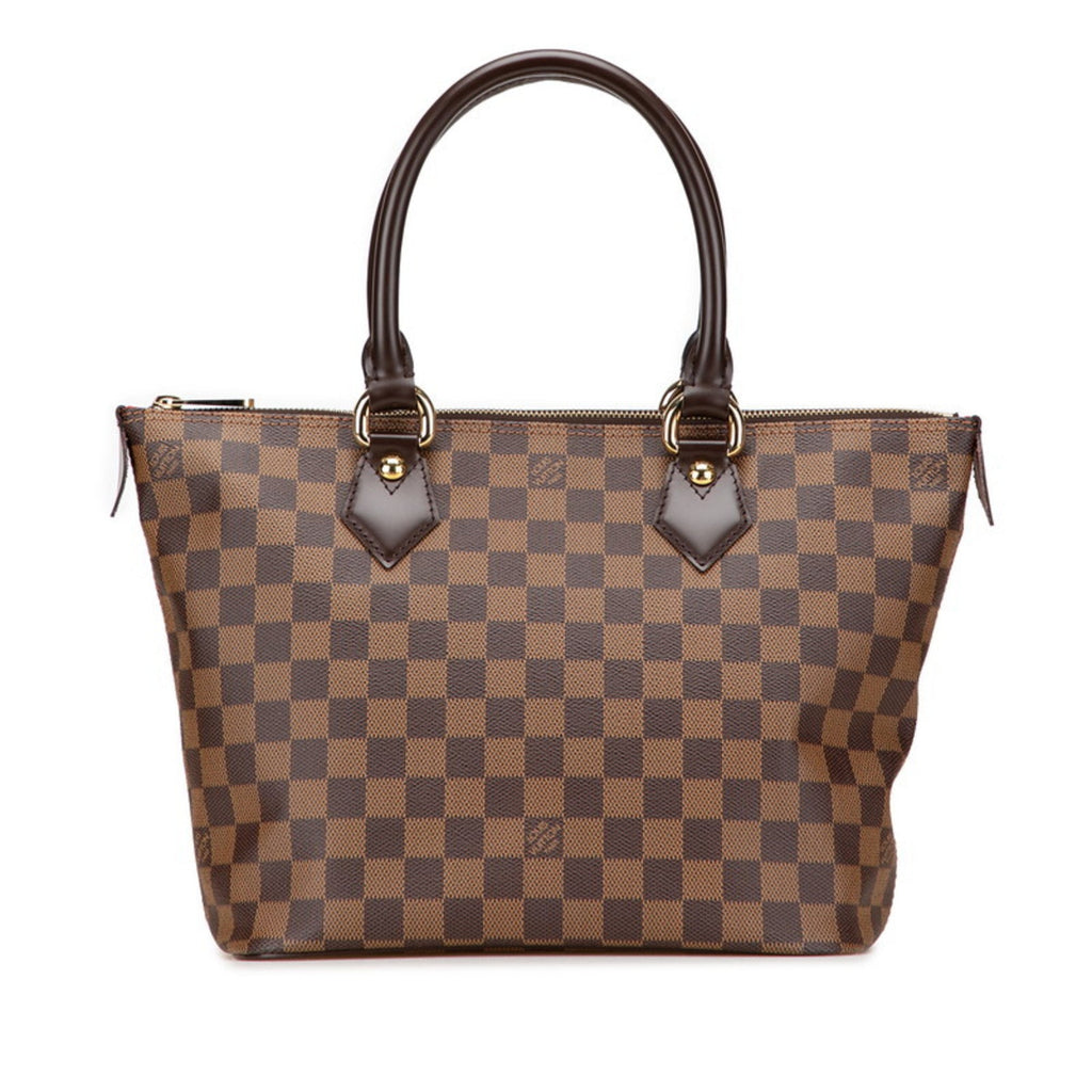 Louis Vuitton Damier Brown Pvc Leather Handbag Tote Bag