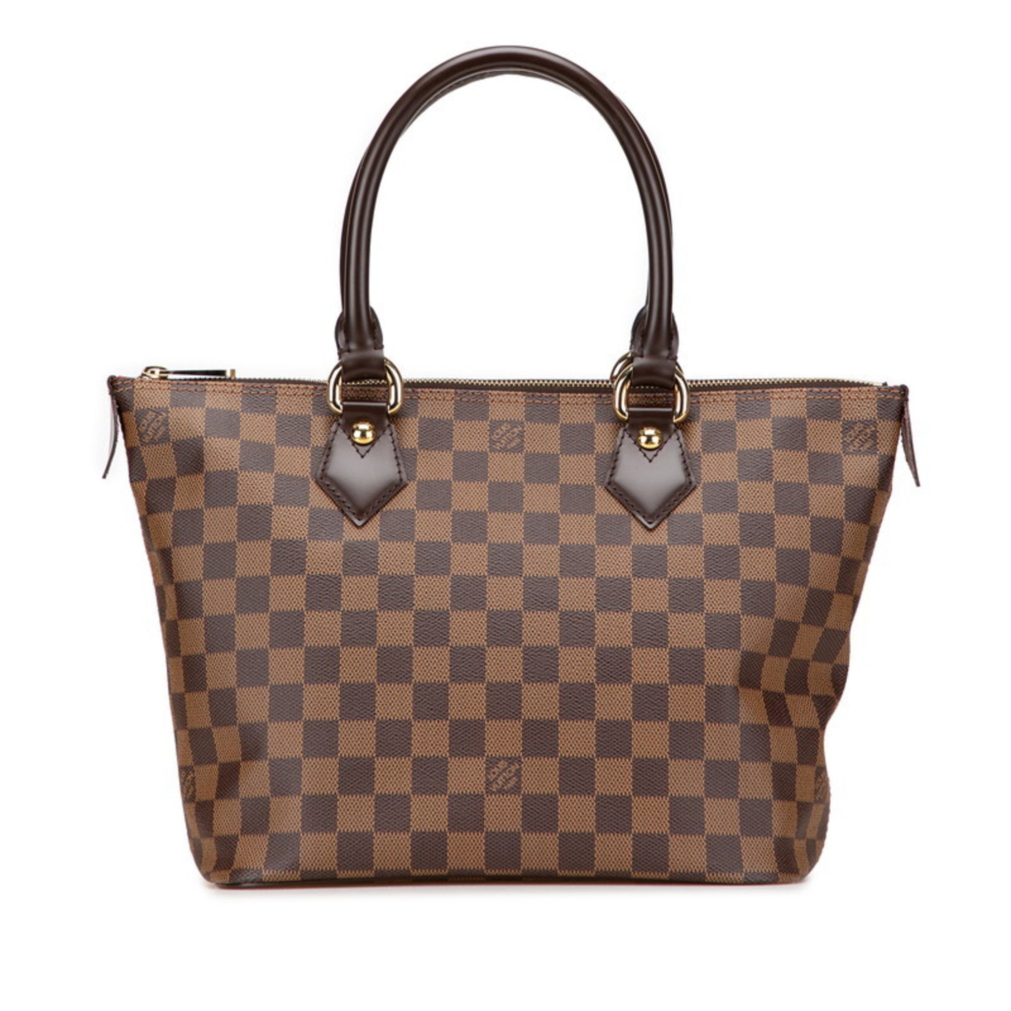 Louis Vuitton Damier Brown Pvc Leather Handbag Tote Bag