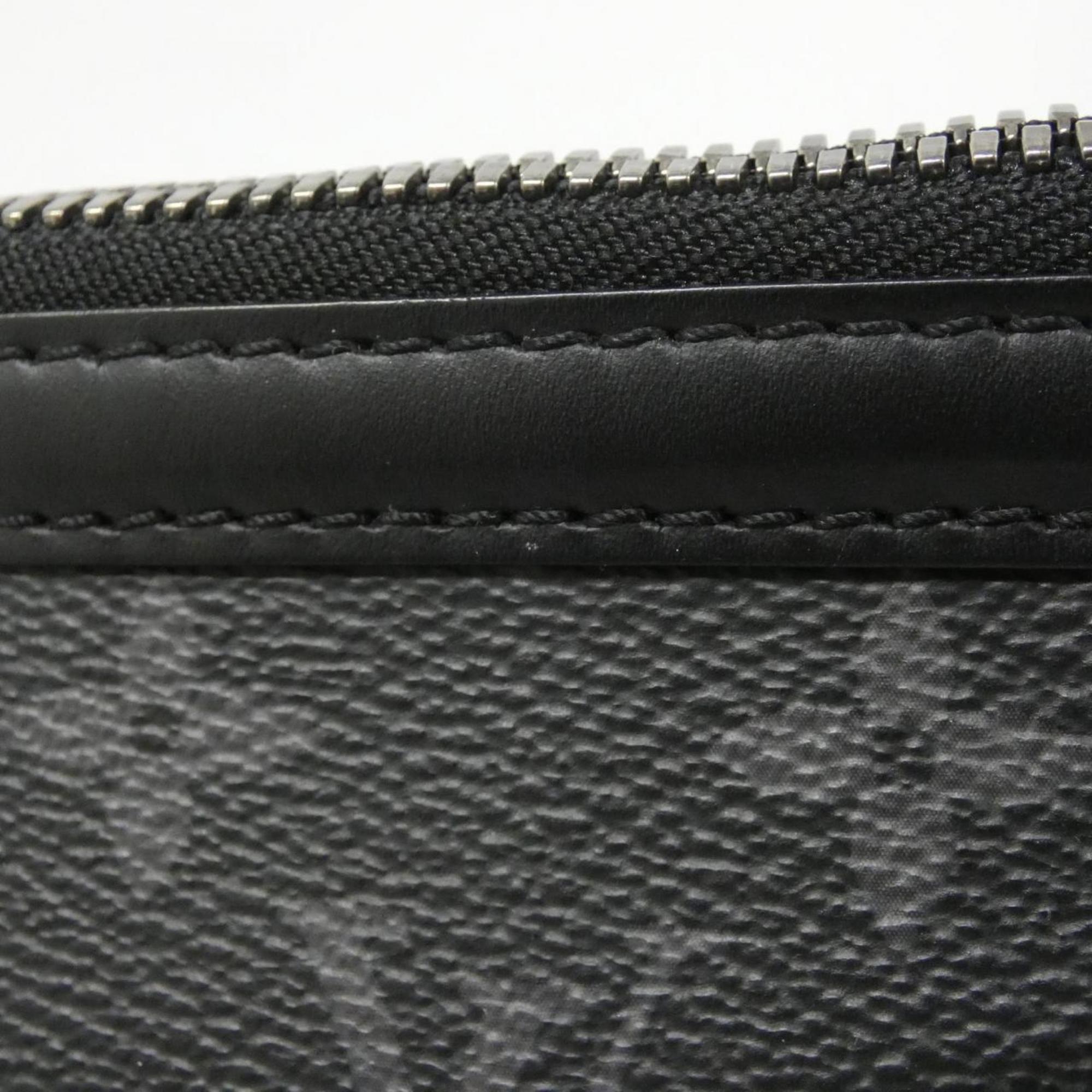 Louis Vuitton Black Coated Canvas Shoulder Bag