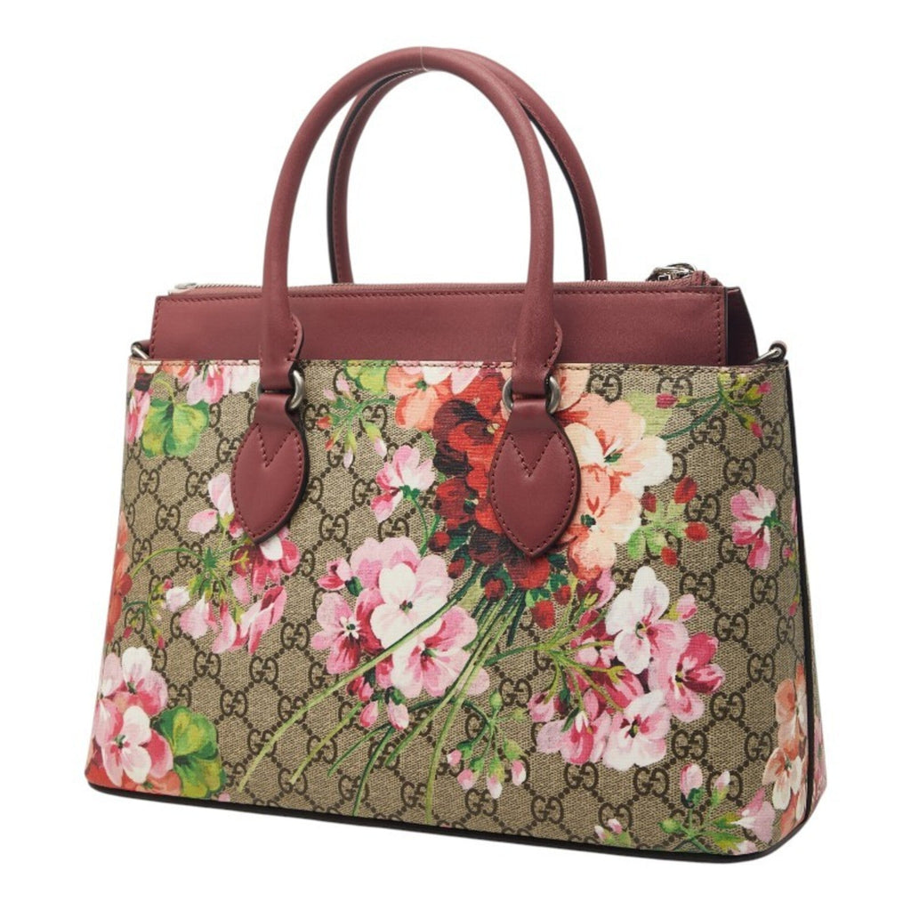 Gucci Beige Pink Gold Pvc Leather Handbag (Pre-Owned)