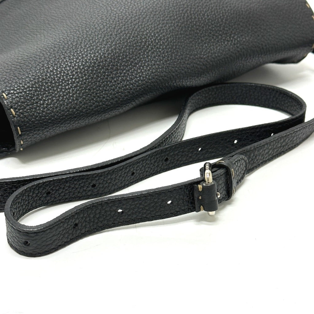 Fendi Black Leather Shoulder Bag