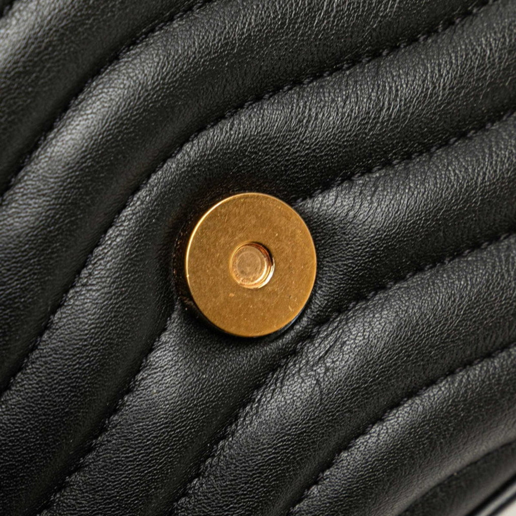 Louis Vuitton Black Noir Leather Pochette Shoulder Bag