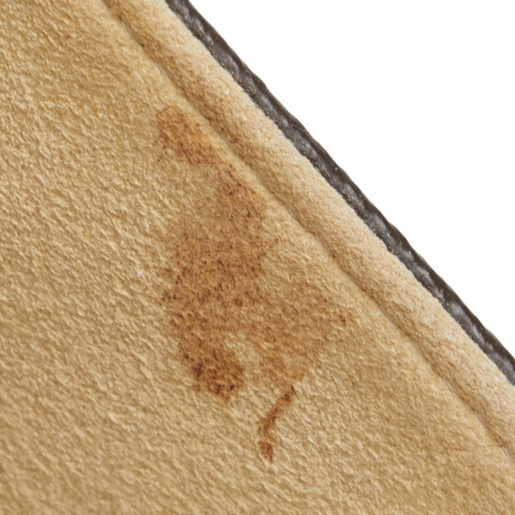 Louis Vuitton Brown Pvc Leather Pochette Sling Bag