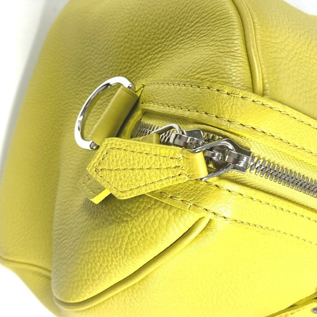 Louis Vuitton Pistache Yellow Leather Boston Bag Handbag Shoulder Bag