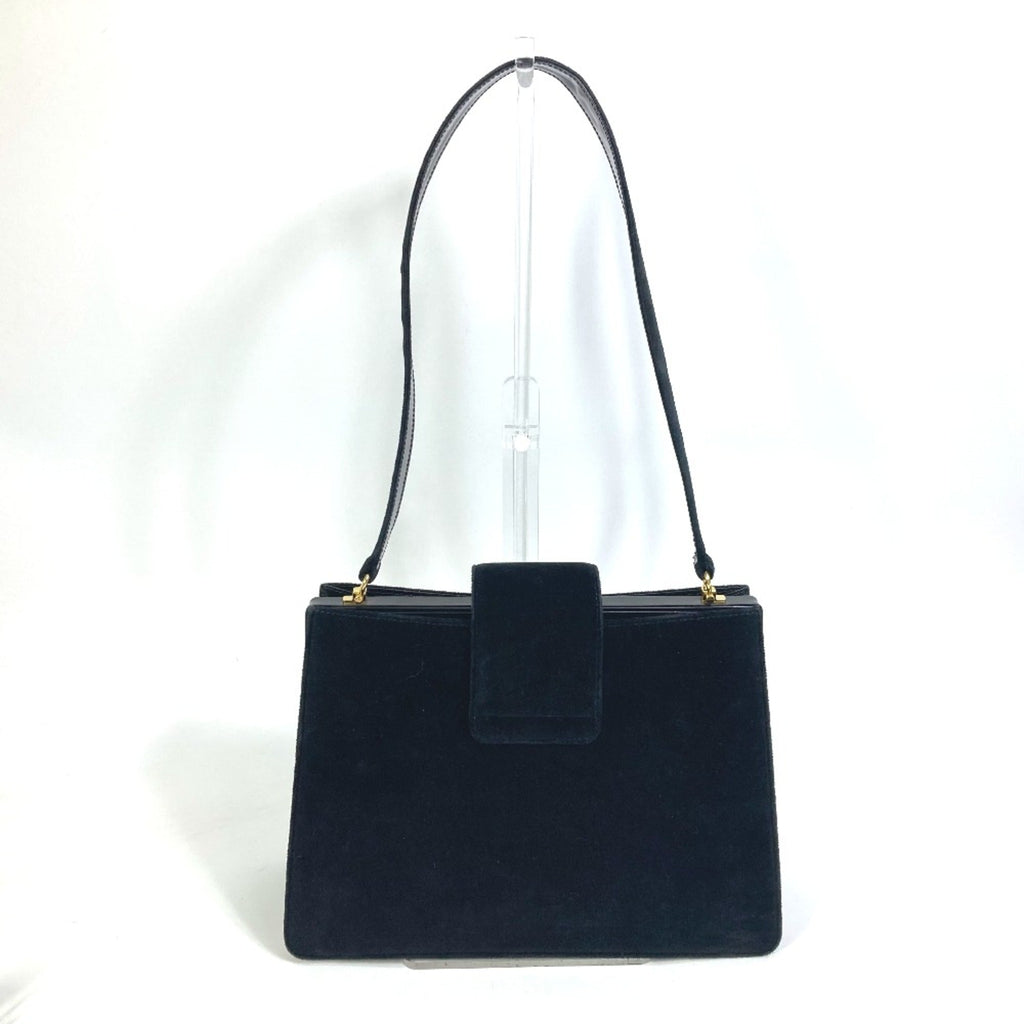 Celine Black Leather Shoulder Bag