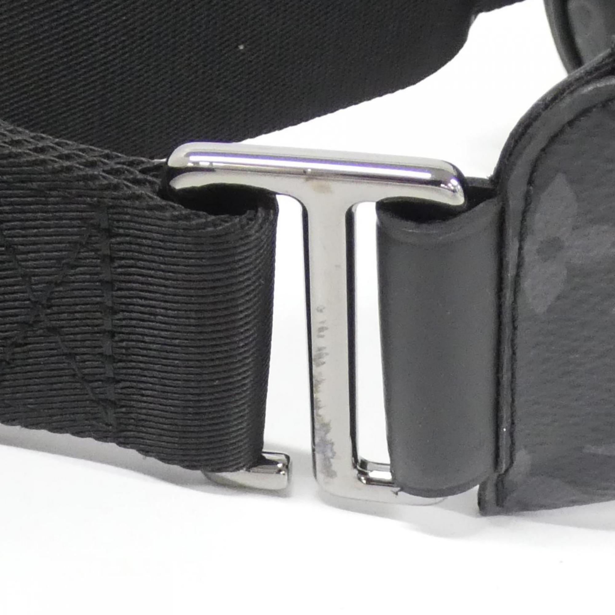 Louis Vuitton Black Coated Canvas Shoulder Bag