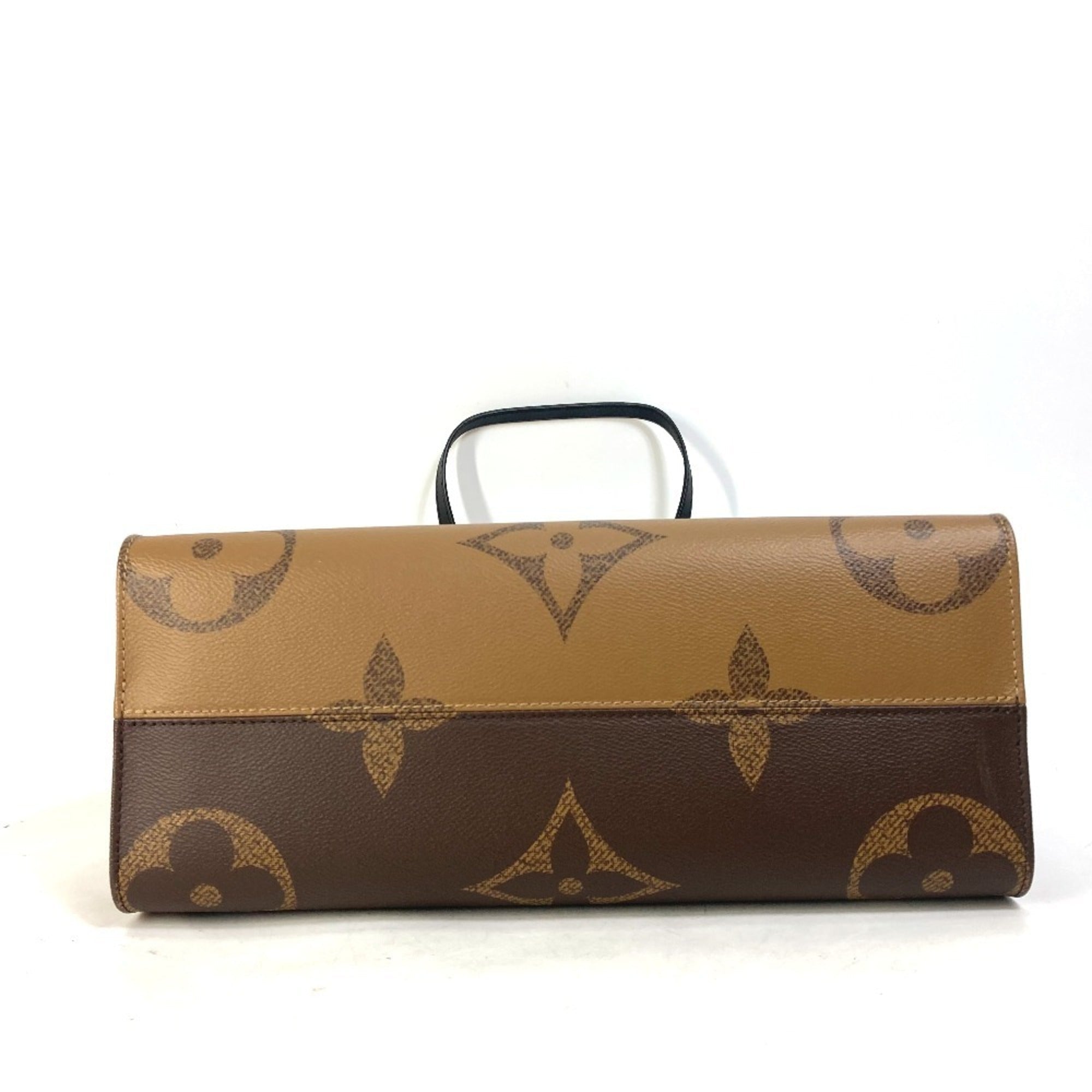 Louis Vuitton Beige Brown Monogram Shoulder Bag Tote Bag