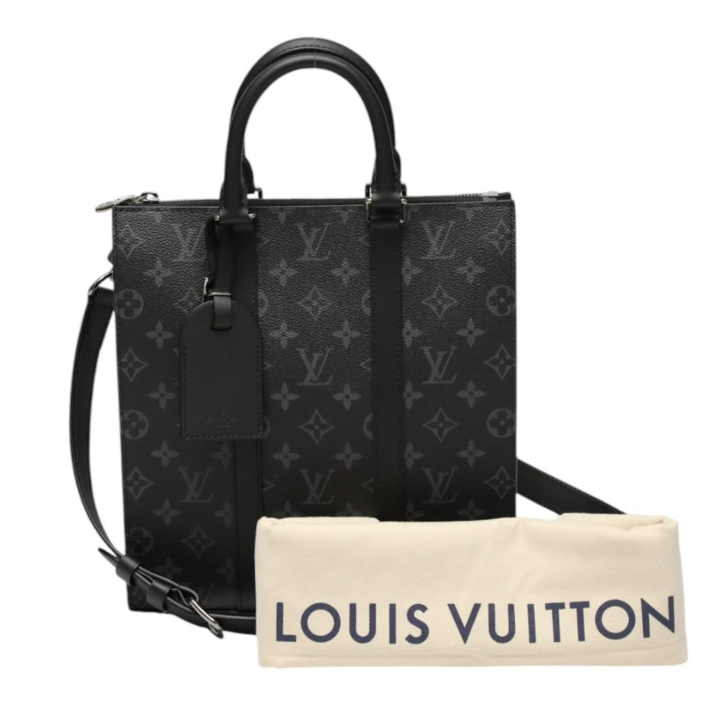 Louis Vuitton Black Monogram Eclipse Canvas Shoulder Bag Tote Bag