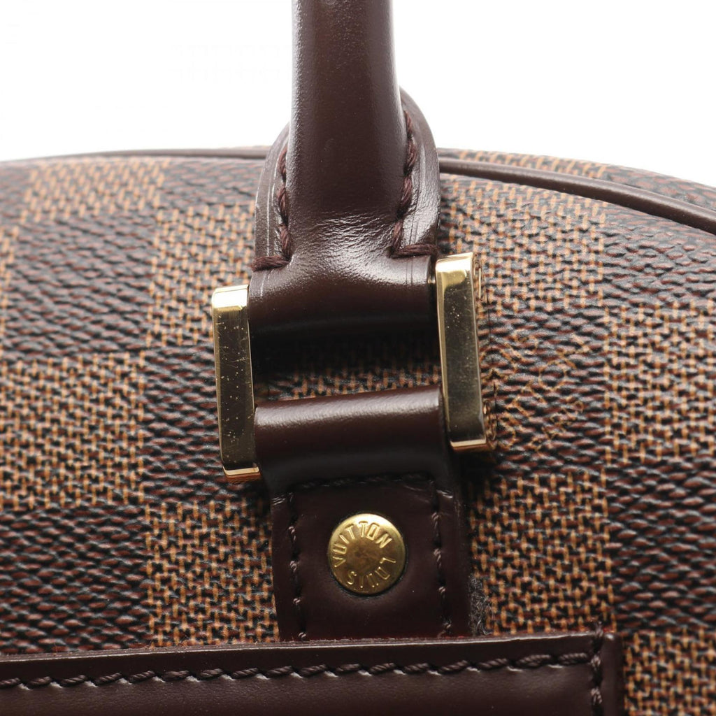 Louis Vuitton Brown Coated Canvas Leather Handbag