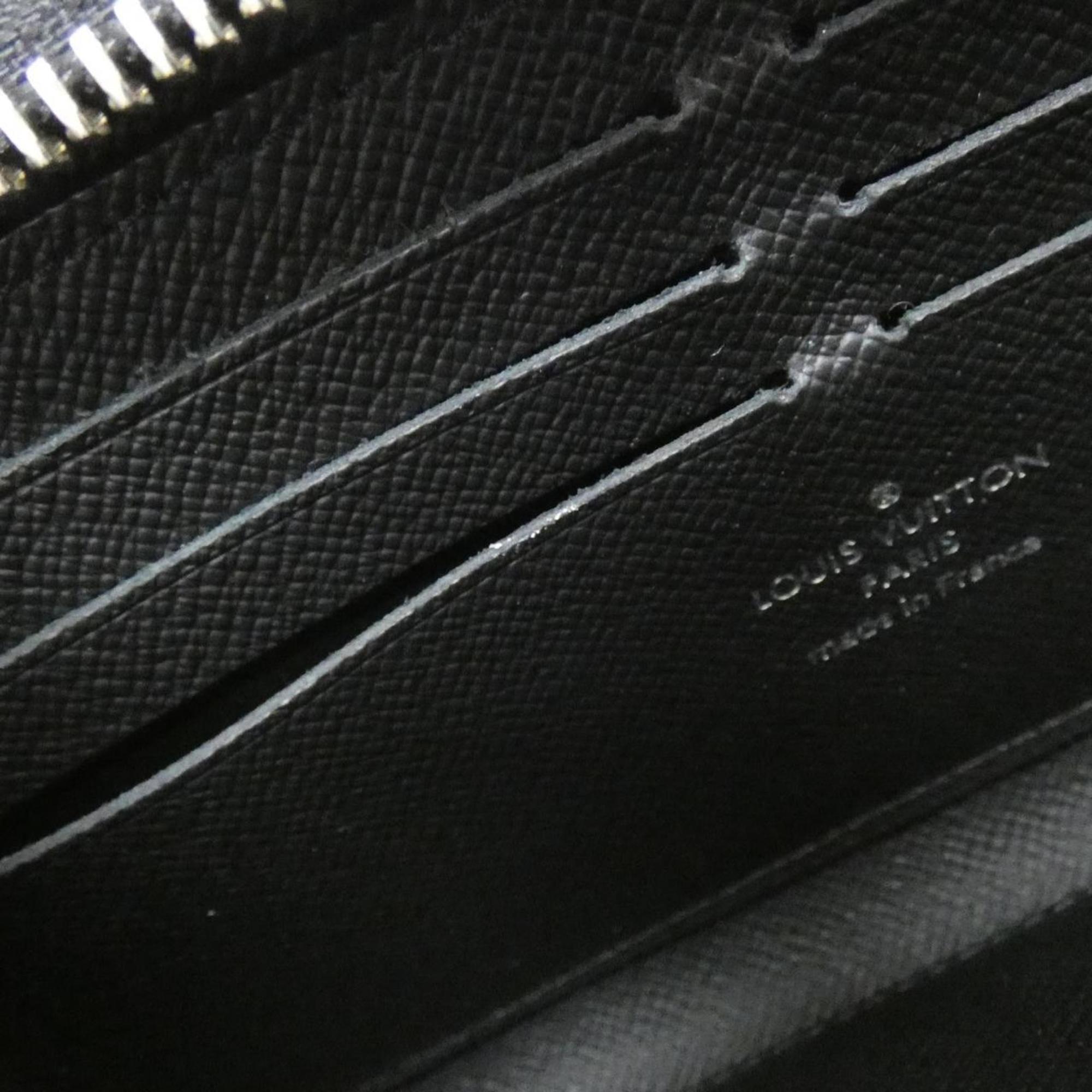 Louis Vuitton Black Leather Long Wallet