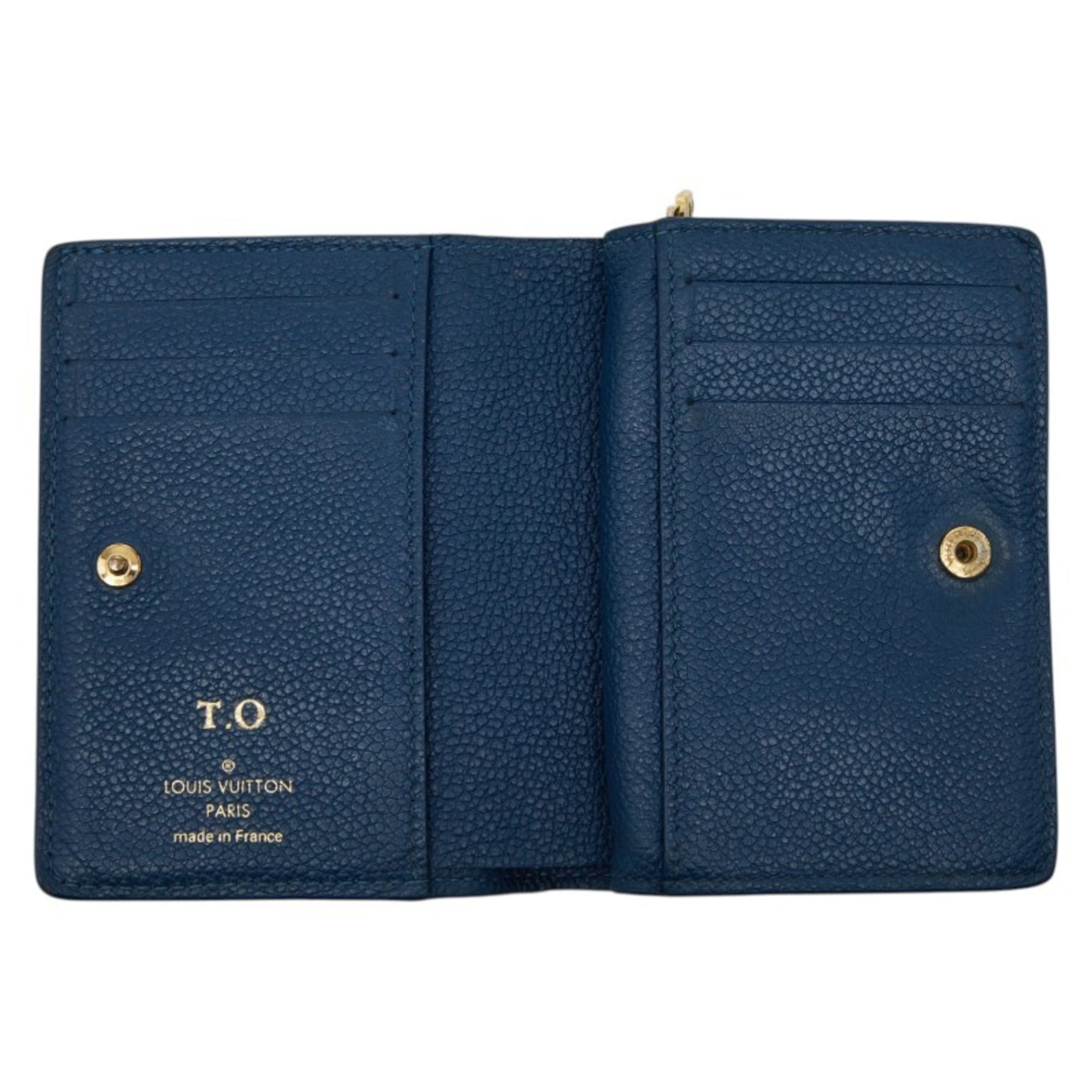 Louis Vuitton Blue White Leather Wallet