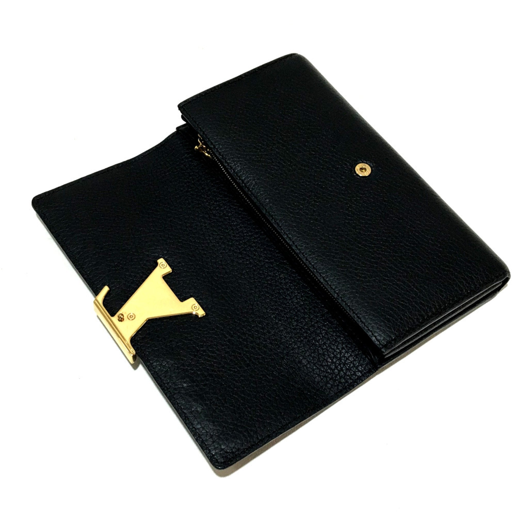 Louis Vuitton Black Leather Wallet