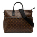 Louis Vuitton Black Brown Pvc Leather Handbag Shoulder Bag